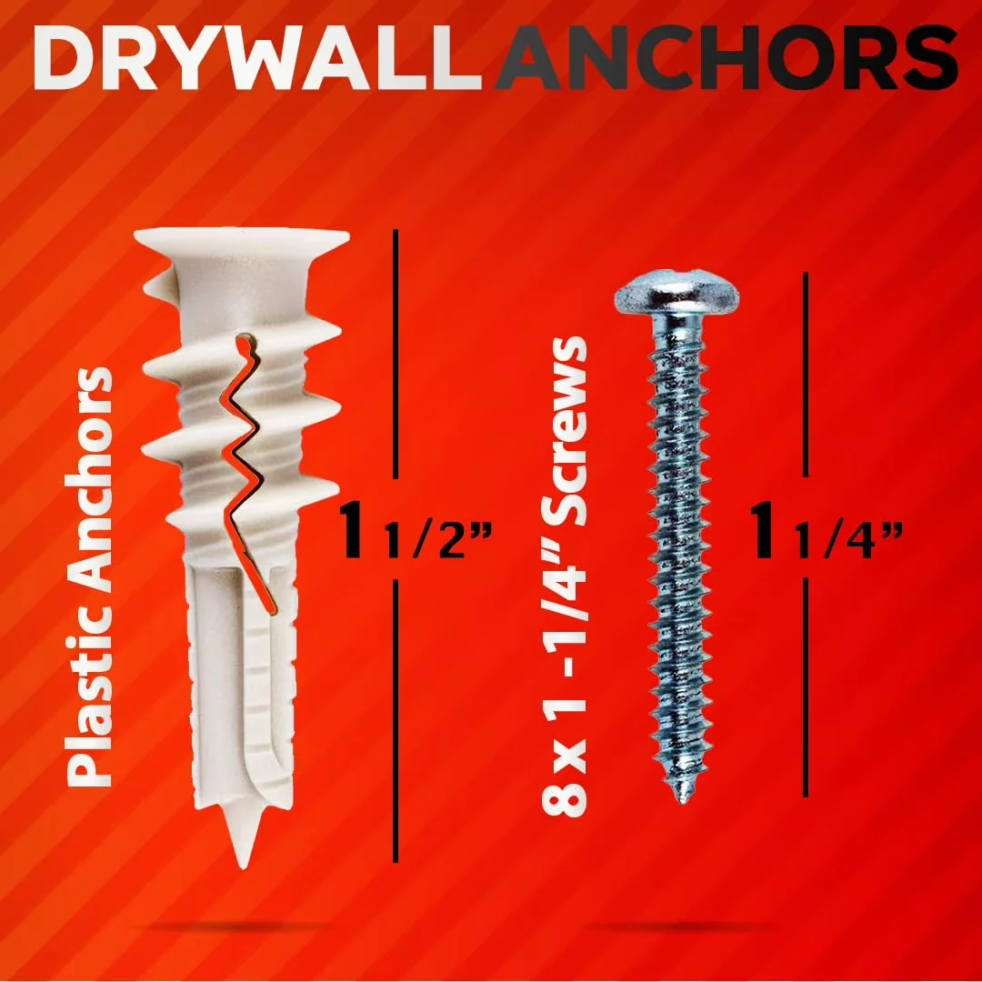 Fastener Quality with Easy-To-Use, Easy Screw Adjustments, Made Of Heavy-Duty Material - Plastic White Model 251CC9