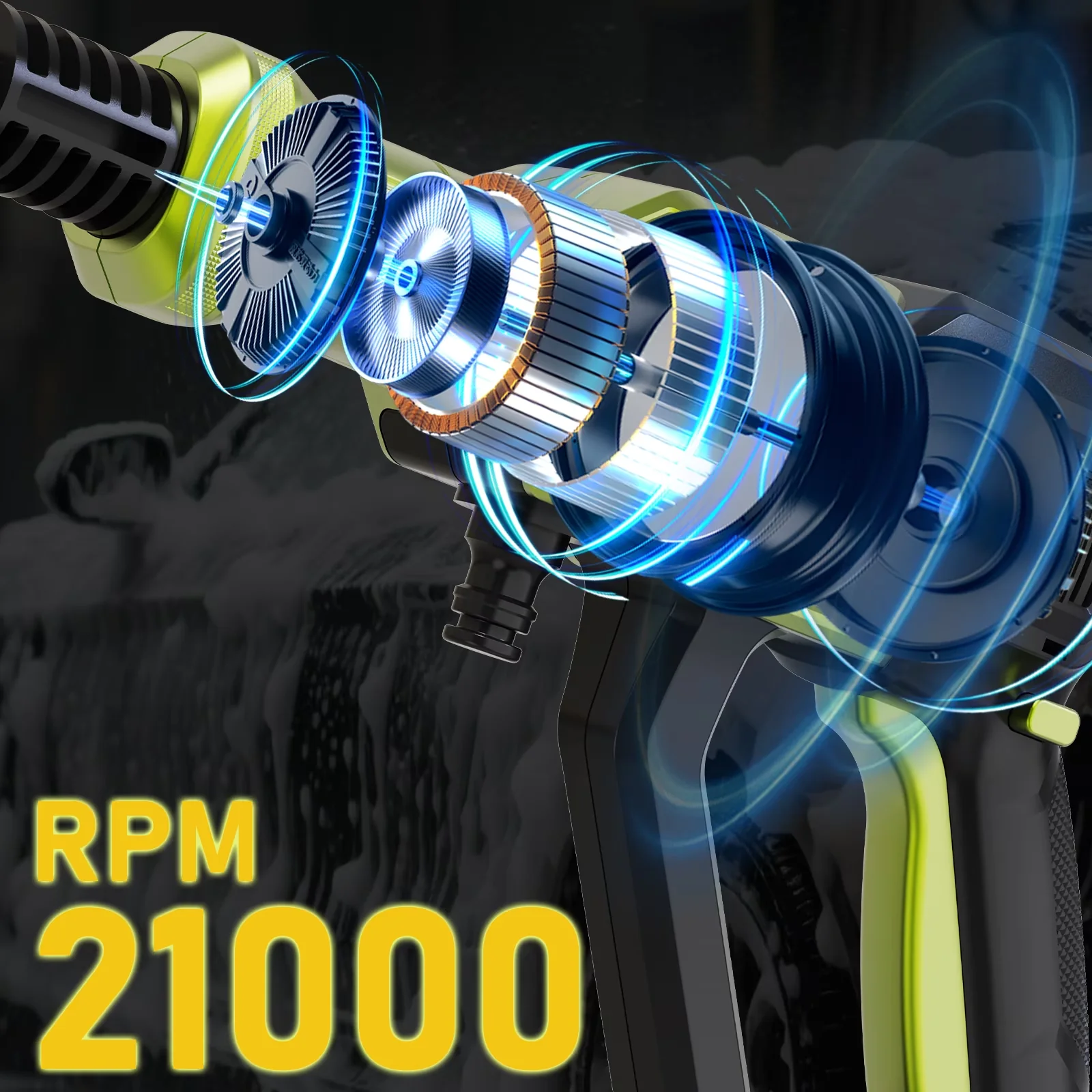 Pressure Washer Modern with Battery, Battery&Charger, Cordless for Daily Use - Model 017670