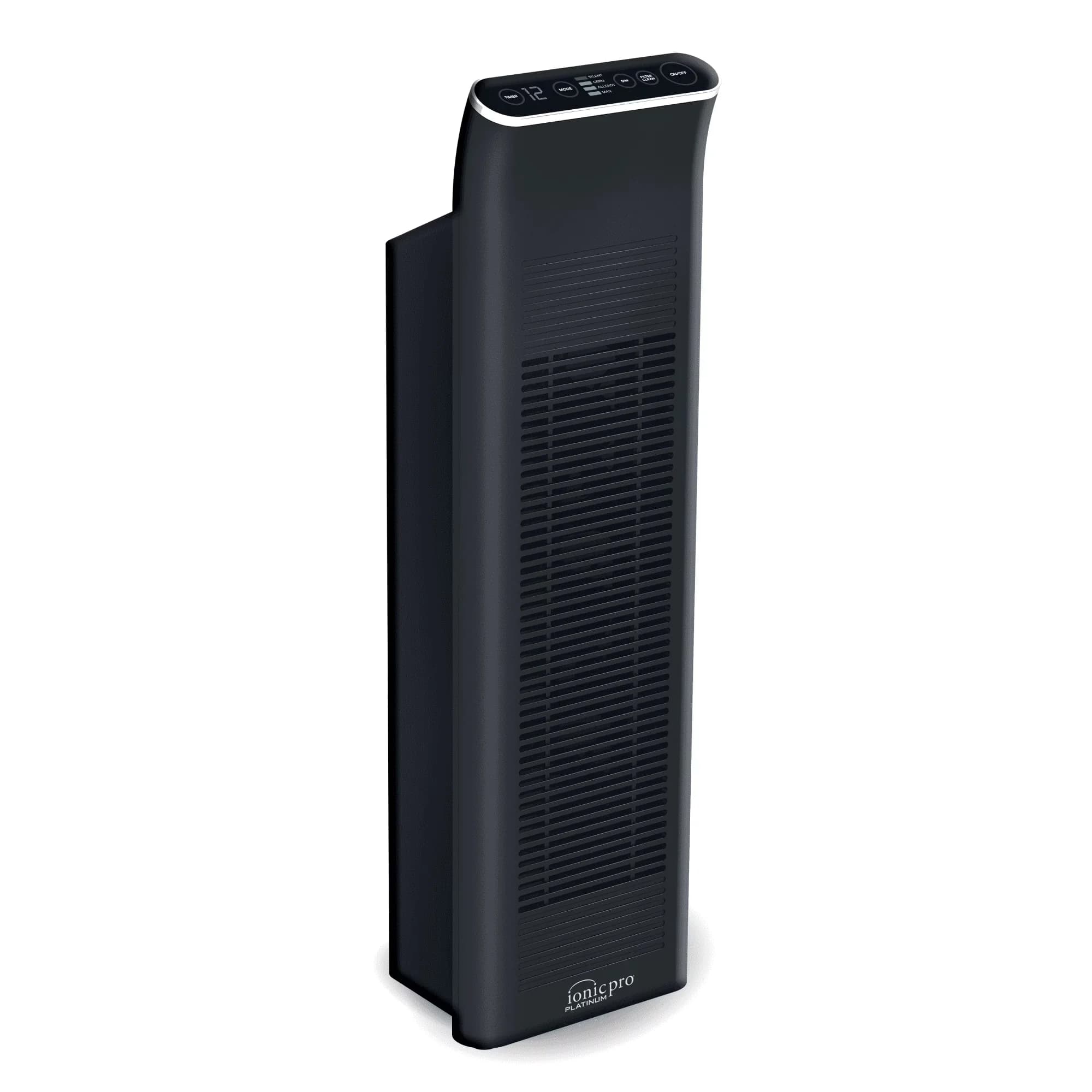 Air Purifier Modern with Variable Speed, Blade Filter, Platinum - Black Model 108643