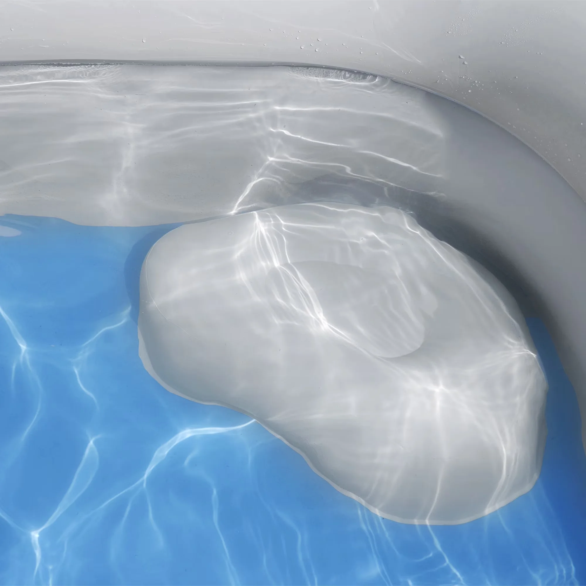 Sleek Inflatable Pool with 2 cushioned seats, 2 cup holders - H2OGO - Premium Collection Model E6D33A
