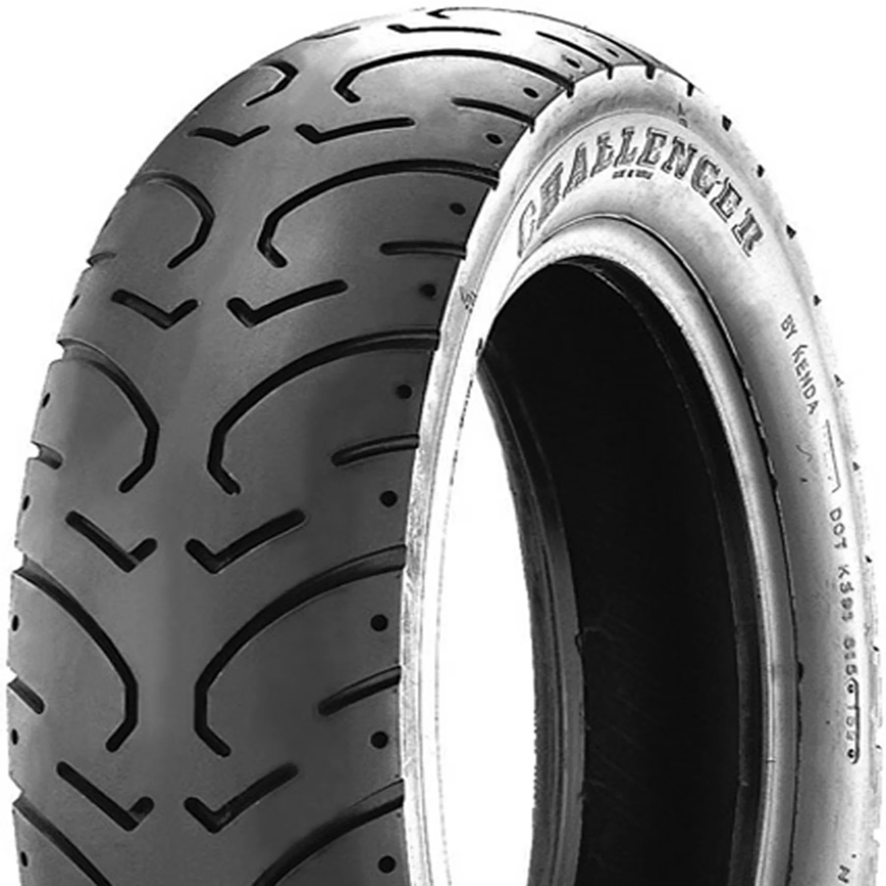Motorcycle Tire Compact with DOT approved/H-rated, Tubeless construction, K657 140/90H-16 - Black Model 26B792