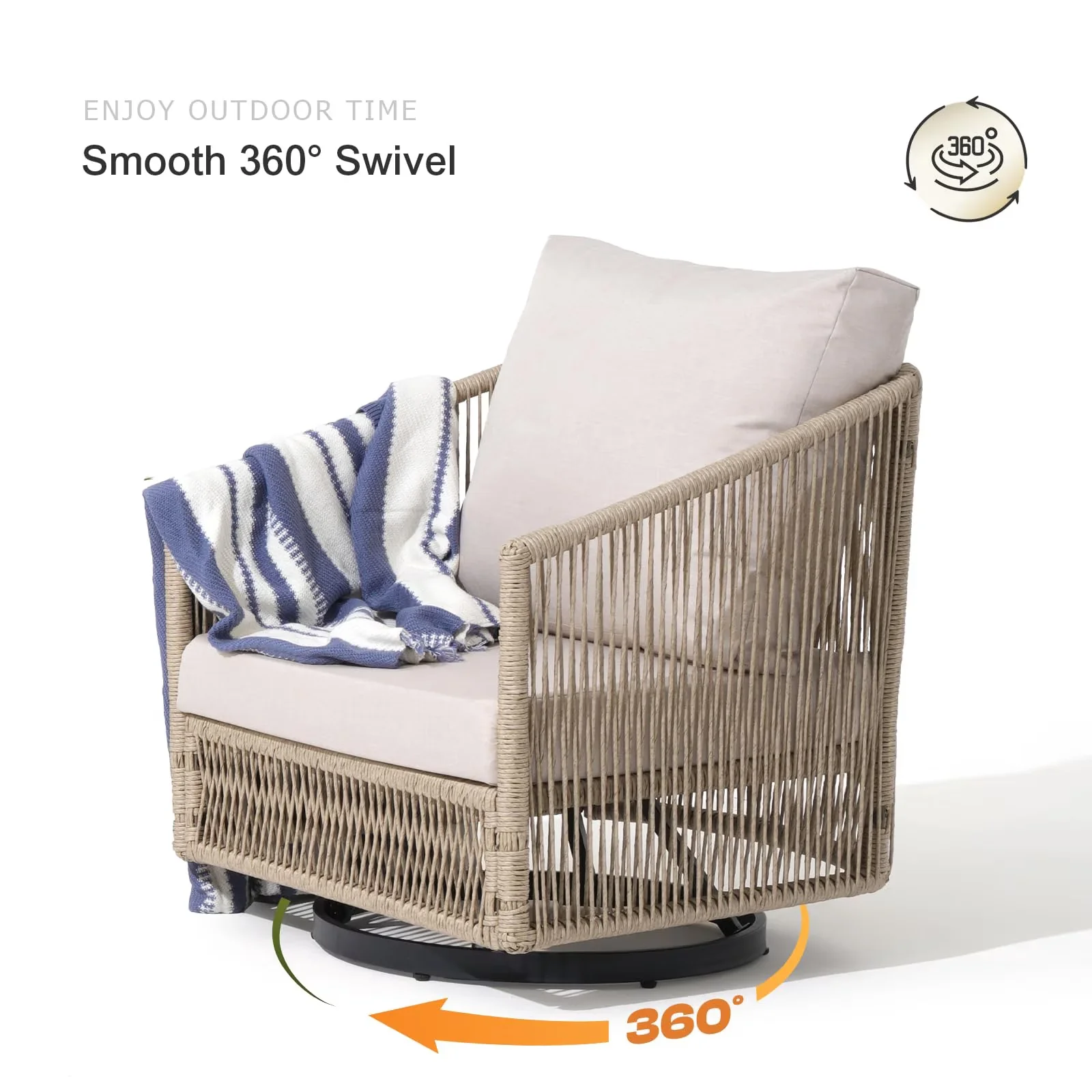 Compact Patio Dining Set with Weather-Resistant, Outdoor Bistro Sets, 3-Piece Furniture - Rattan, Metal 3-Piece Set Model 134919