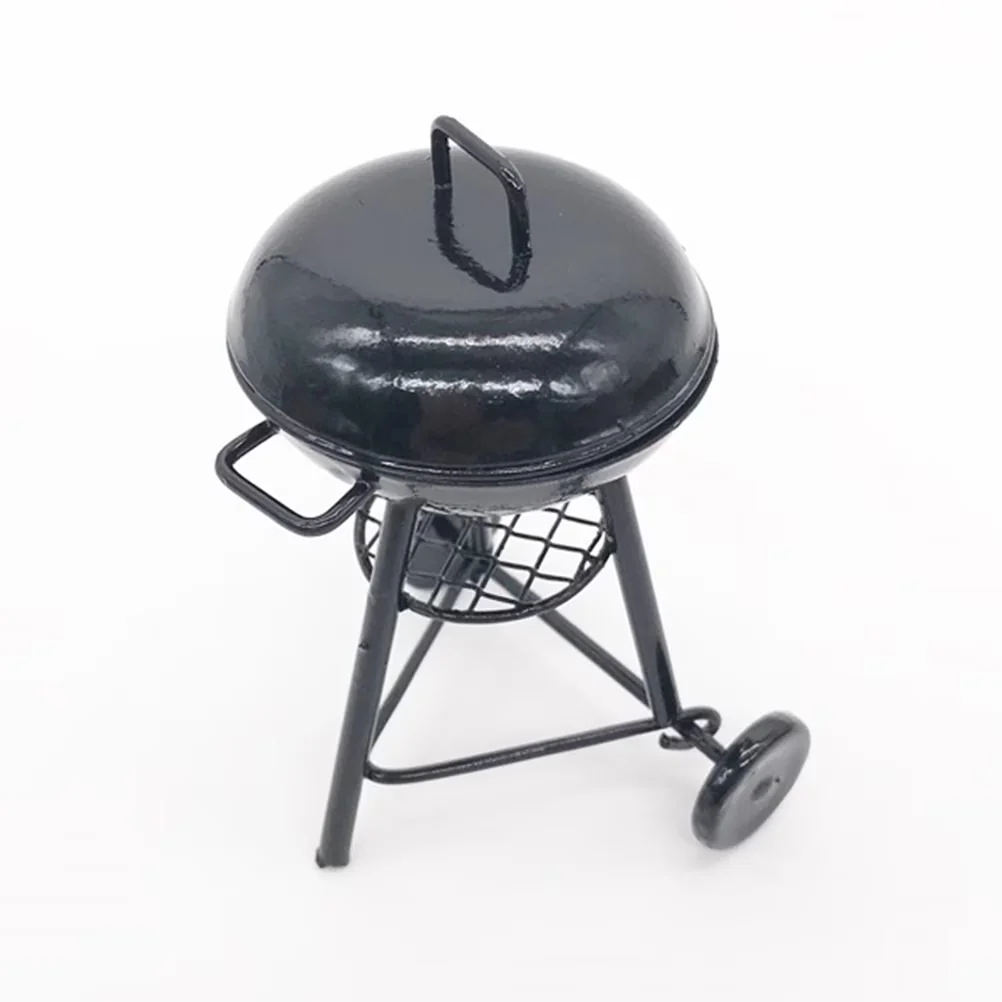 Durable Charcoal Grill with Portable, Small Portable Circular Iron Black 1Pcs - Black Iron Model E29EE6