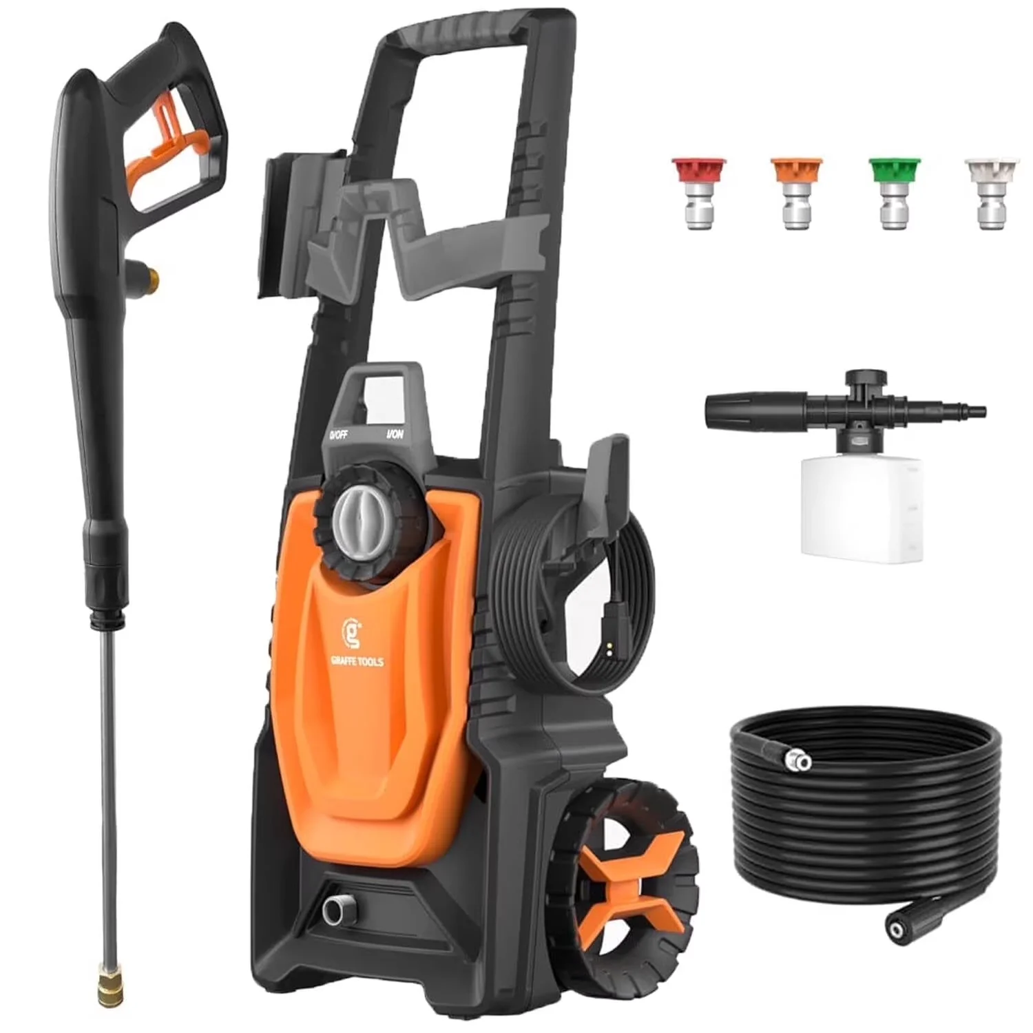Premium Pressure Washer with Quick Connect Tips, 2.3 GPM Power Portable - Model B197F8