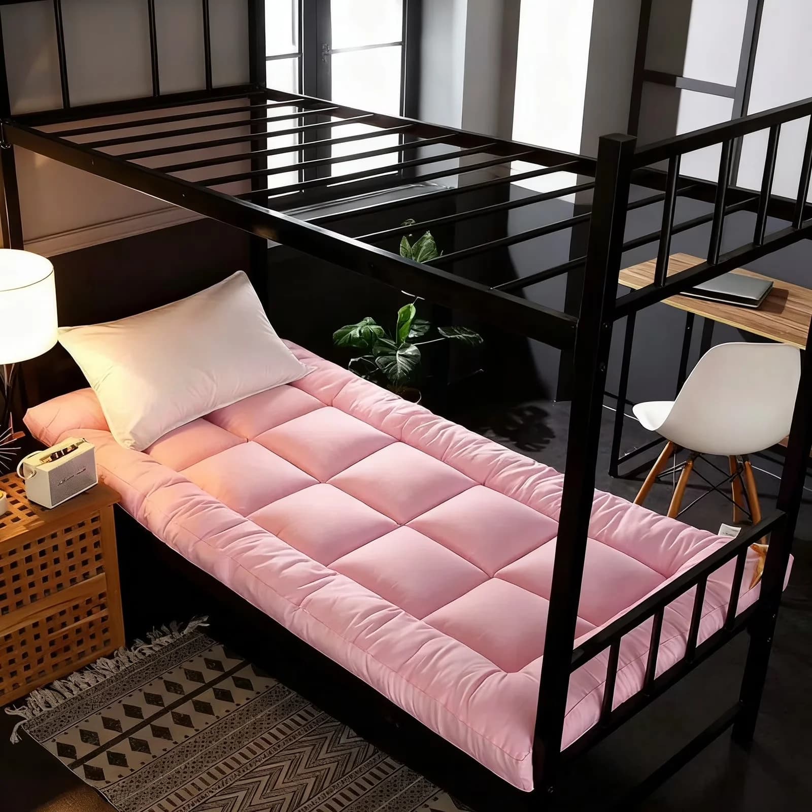 Stylish Mattresses Accessory - Pink Polyester Thickened - Quality Construction Model F6706F