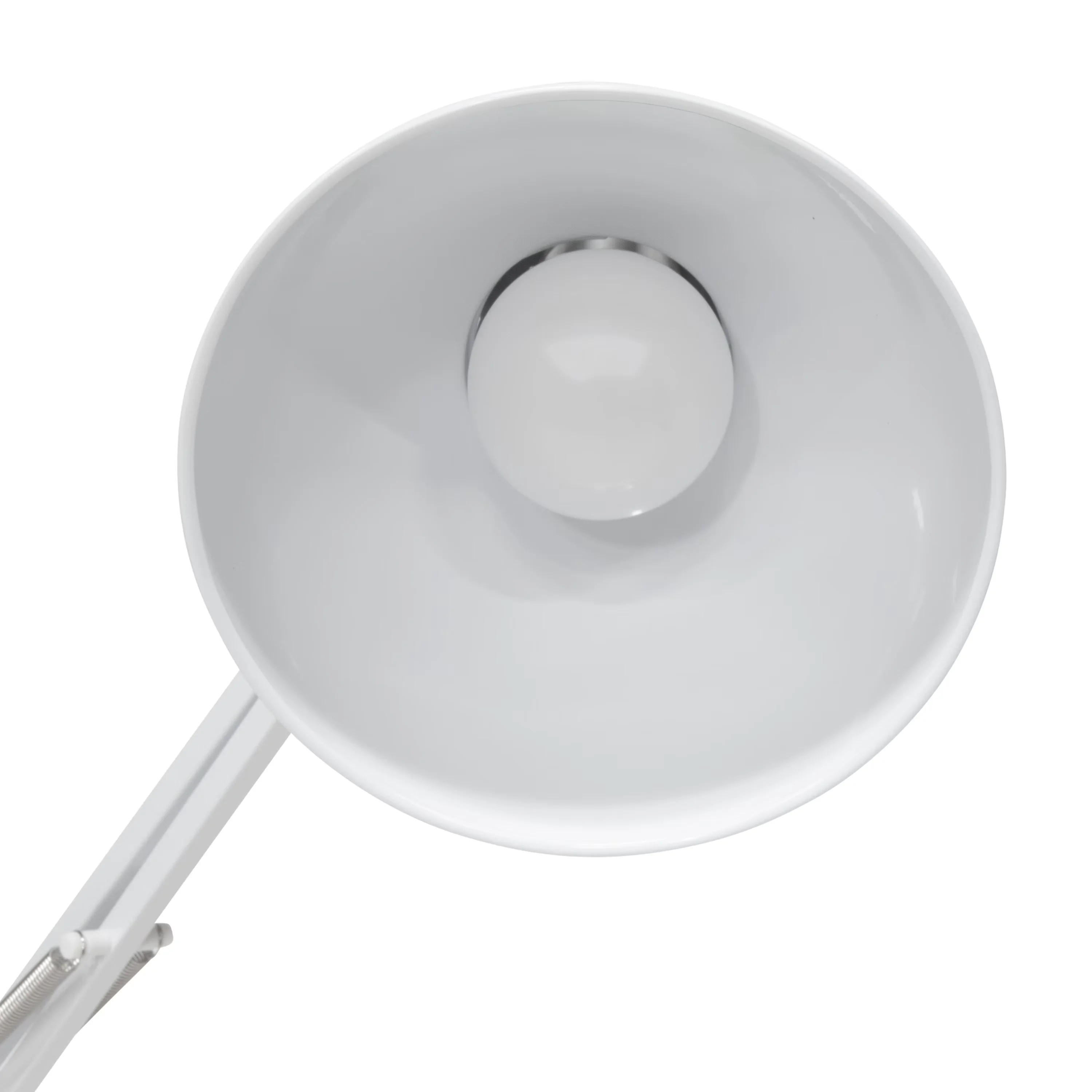 Classic Desk Lamp with LED, Adjustable Height, Energy Efficient - Metal White Model 498ABD