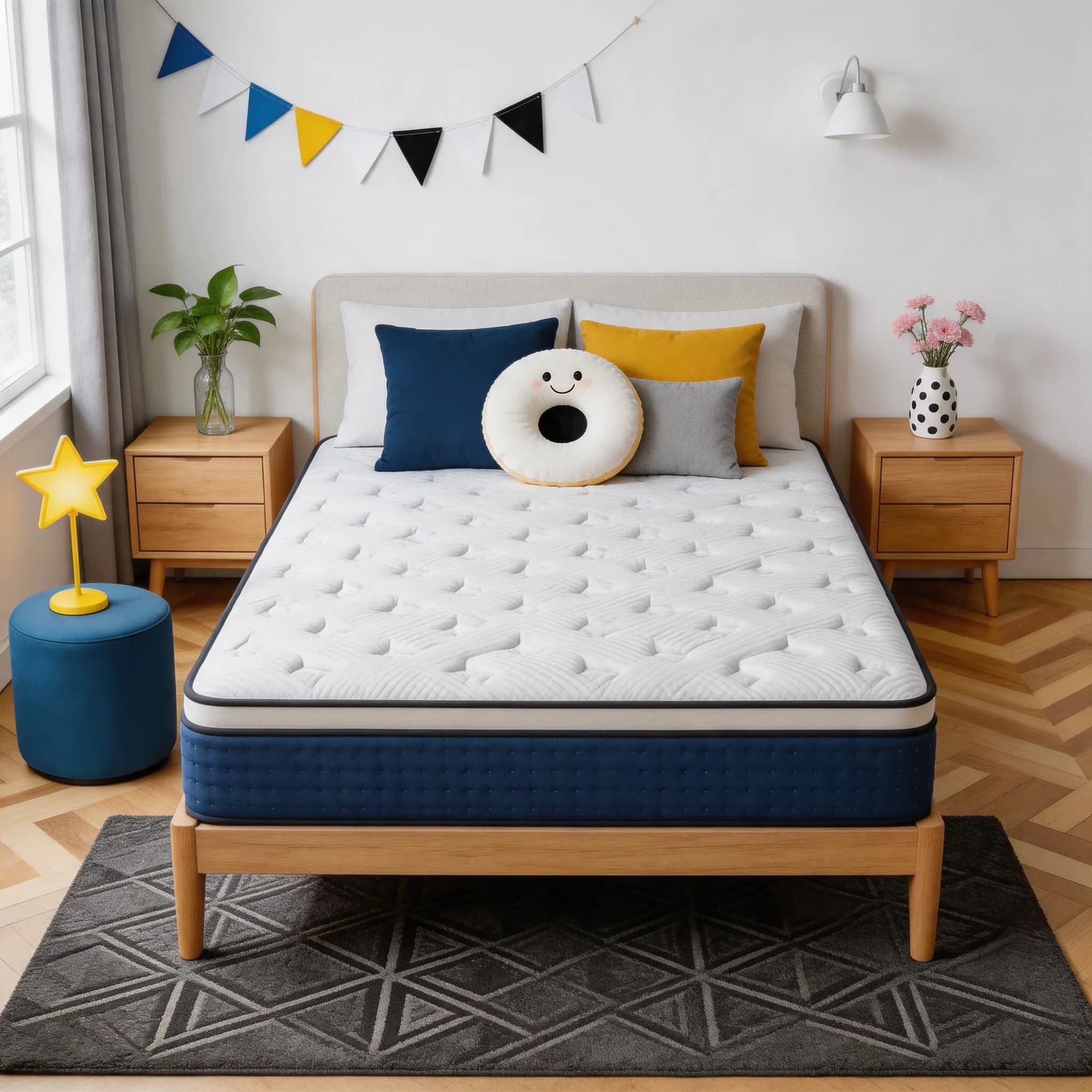 Reliable Mattresses Accessory with Low Motion Transfer, Cooling Technology, Breathable Construction - Blue Cooling Gel Memory Foam,... Model A1CA92