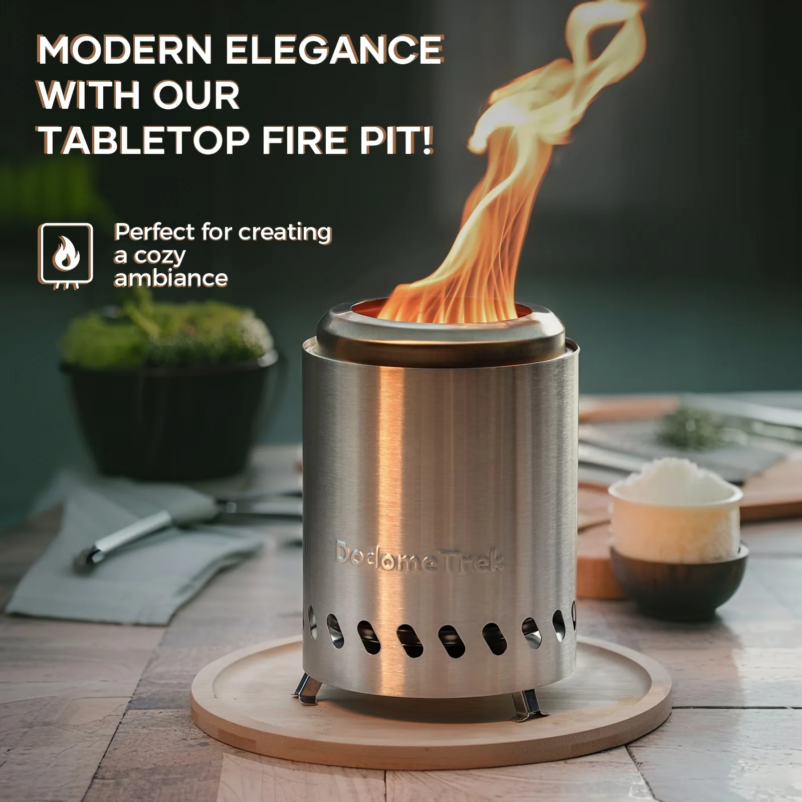 Quality Outdoor Heating with Portable, Smokeless - Stainless Steel Silver Model 30380A