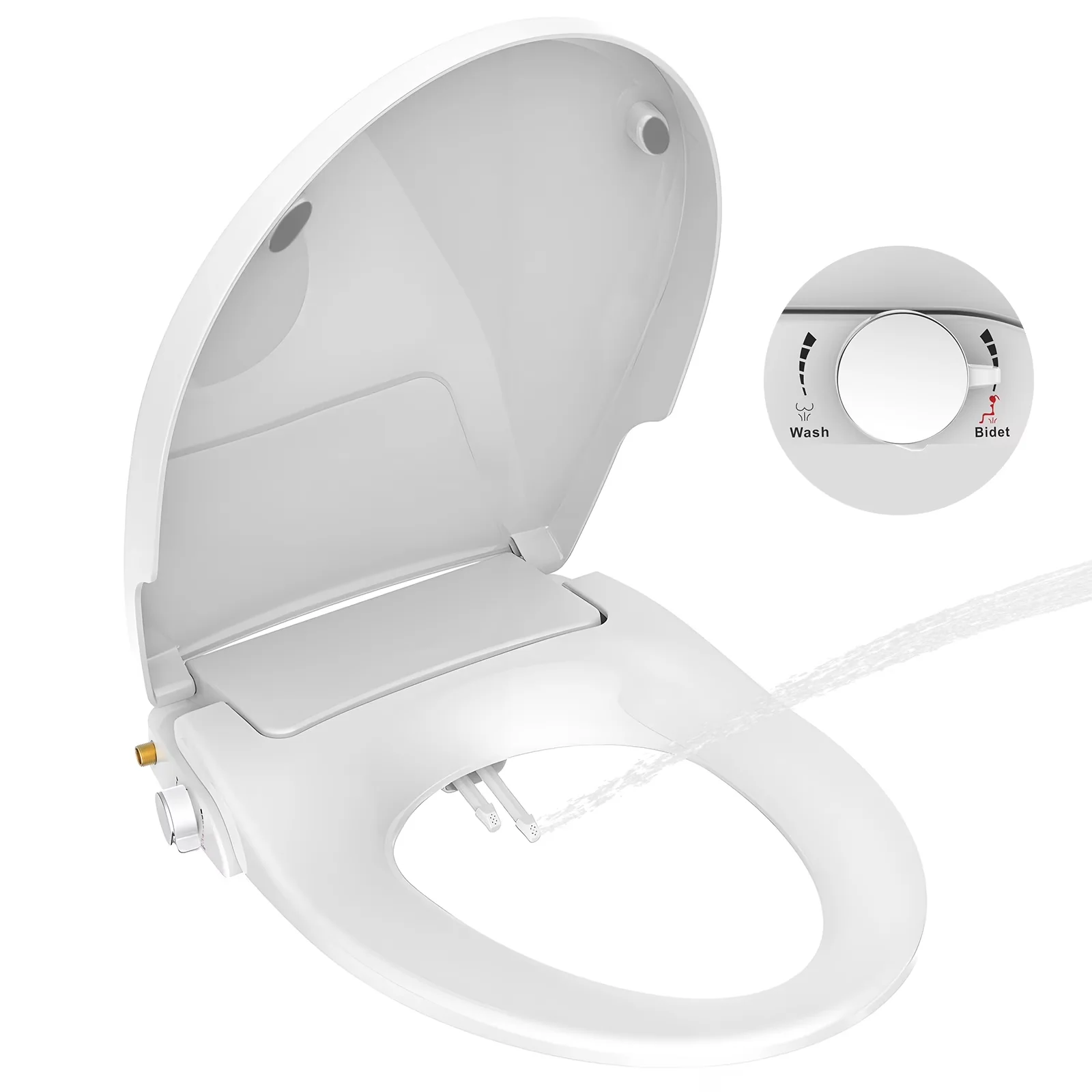 Premium Plumbing with Easy To Clean, Easy Installation - Plastic, Brass White Model 6C6385