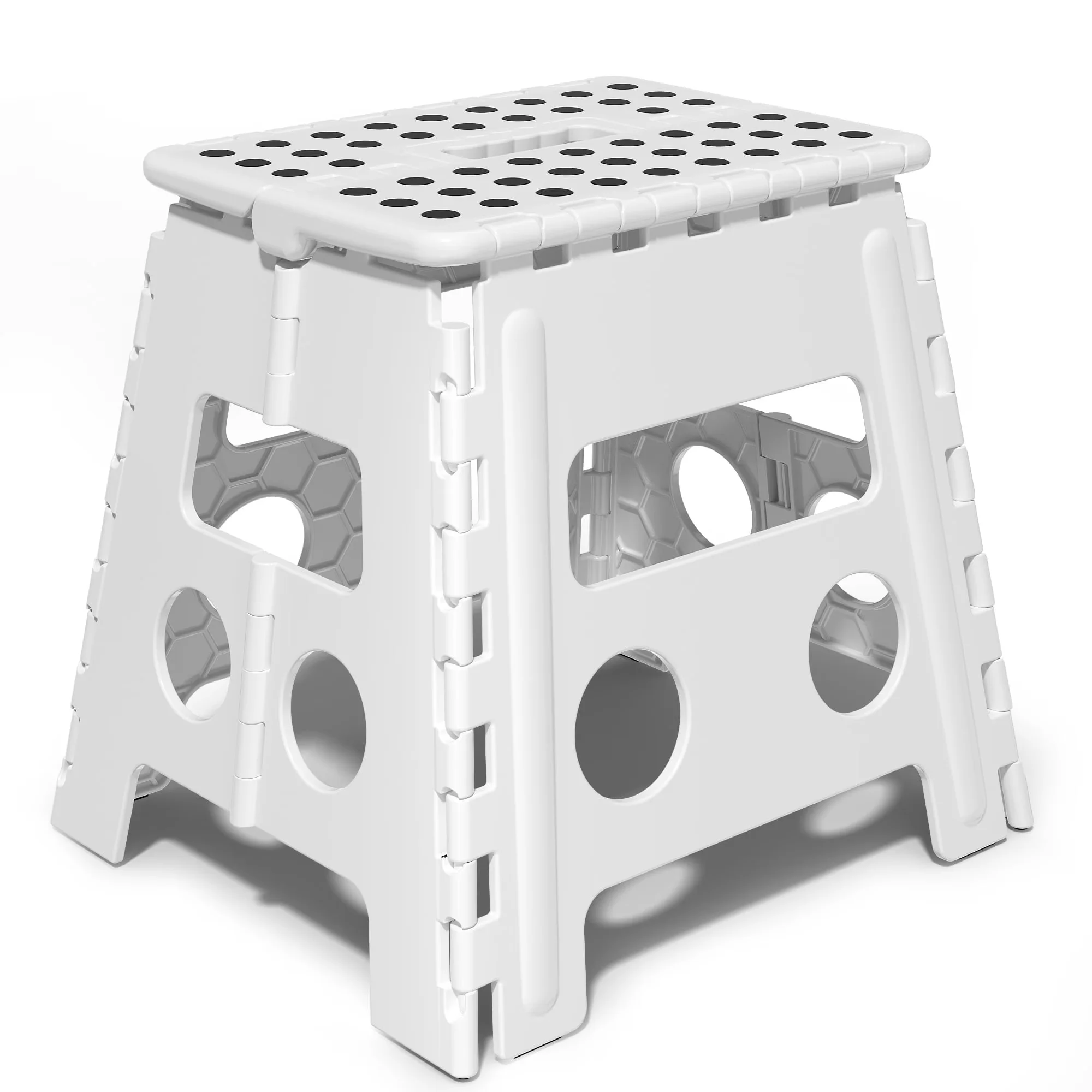 Ladders And Step Stool Reliable with Foldable, Anti-Slip, 13 Inch Folding - Abs White Model C2CC07