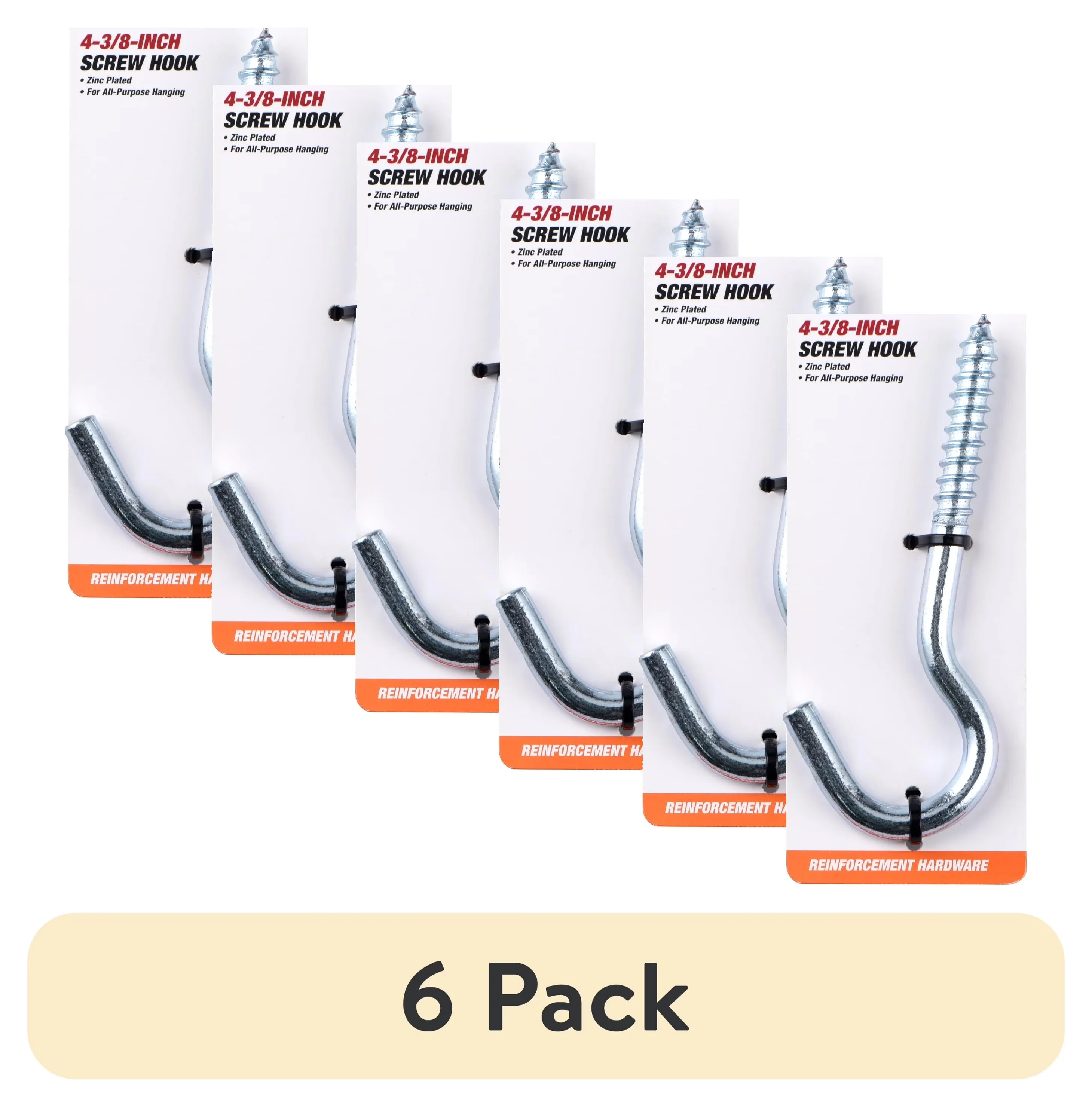 Durable Fastener with Easy Installation, For all purpose hanging, Zinc Plated - Steel Gray Model 6FD3DC
