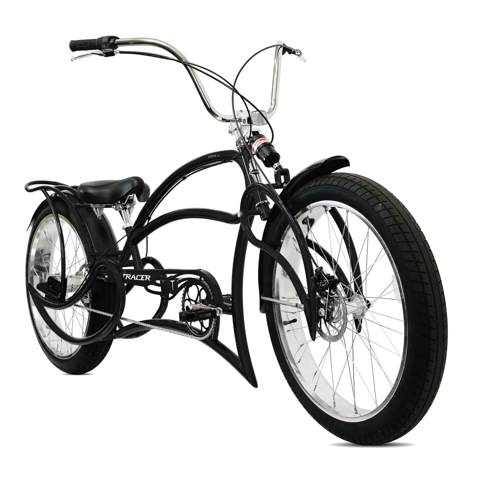 Cruiser Bike Quality with Lightweight, Adjustable Seat Height, 26*3.0 Fat Tire - Black Model 0FAC33