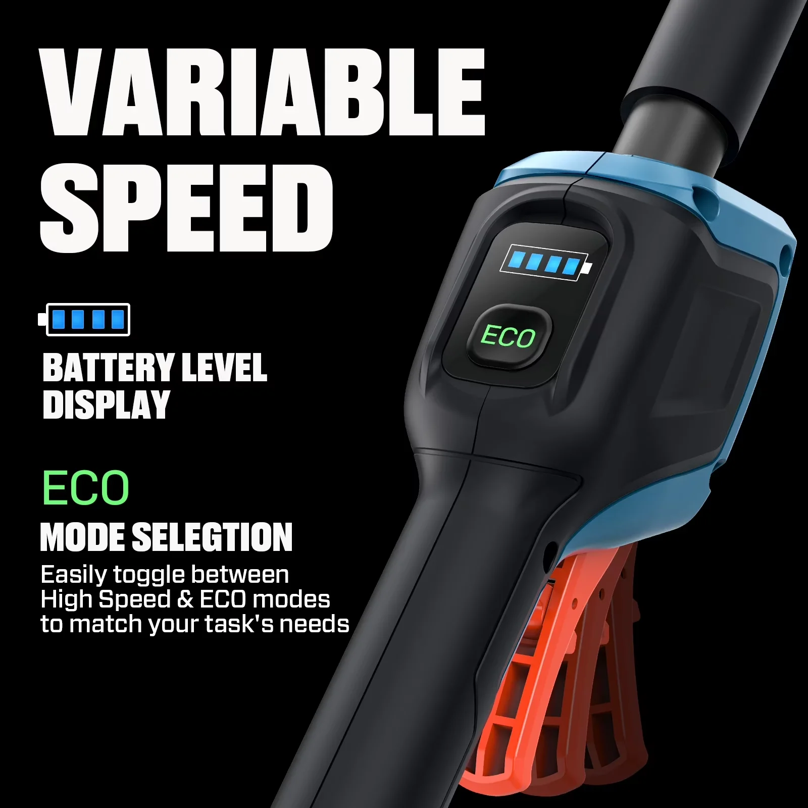 Compact String Trimmer with Battery, 60V, 60V 16" Brushless Weed Eaters - Model F49AE3