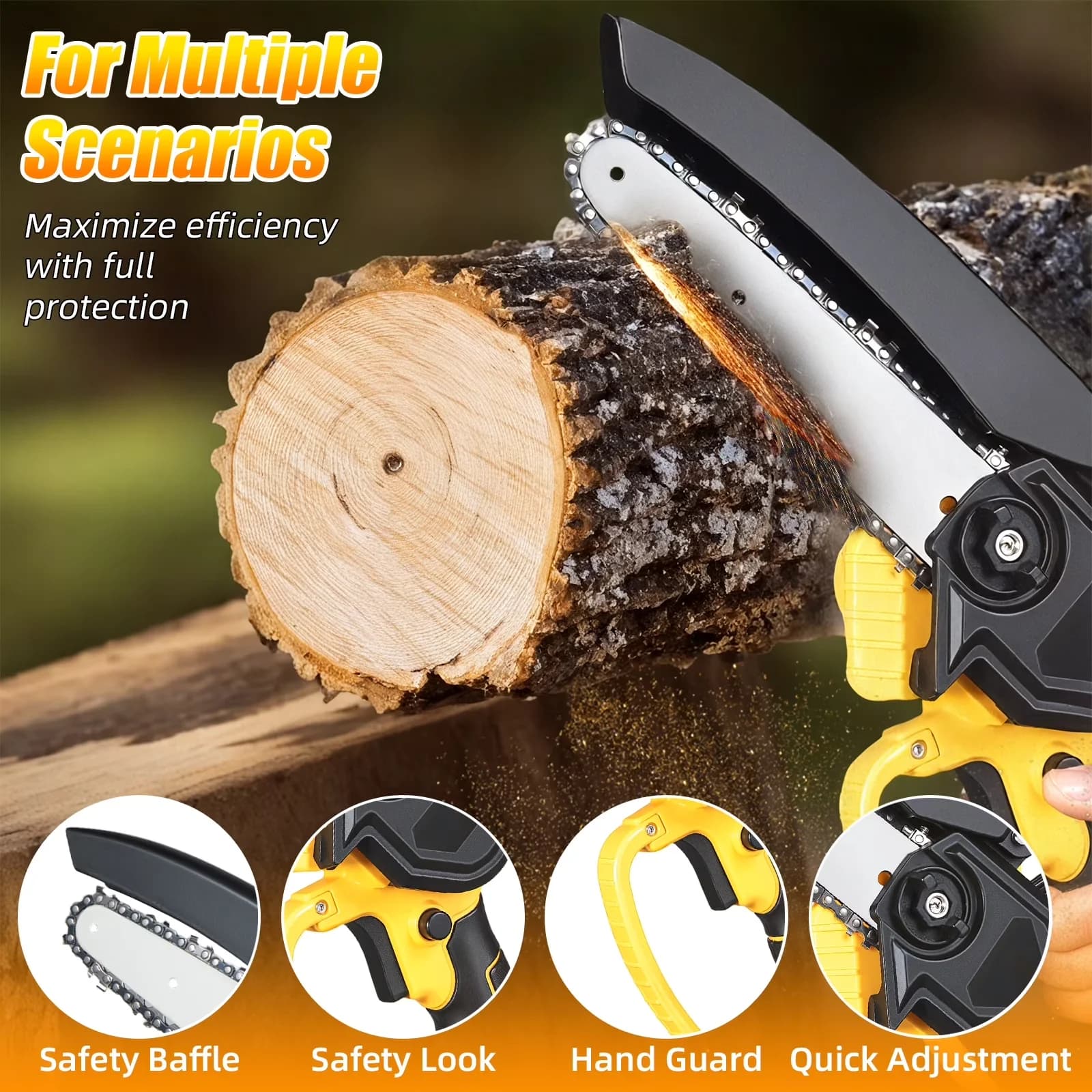 Essential Chainsaw with Battery, 21V, Mini - Universal Fit Model 5D5850
