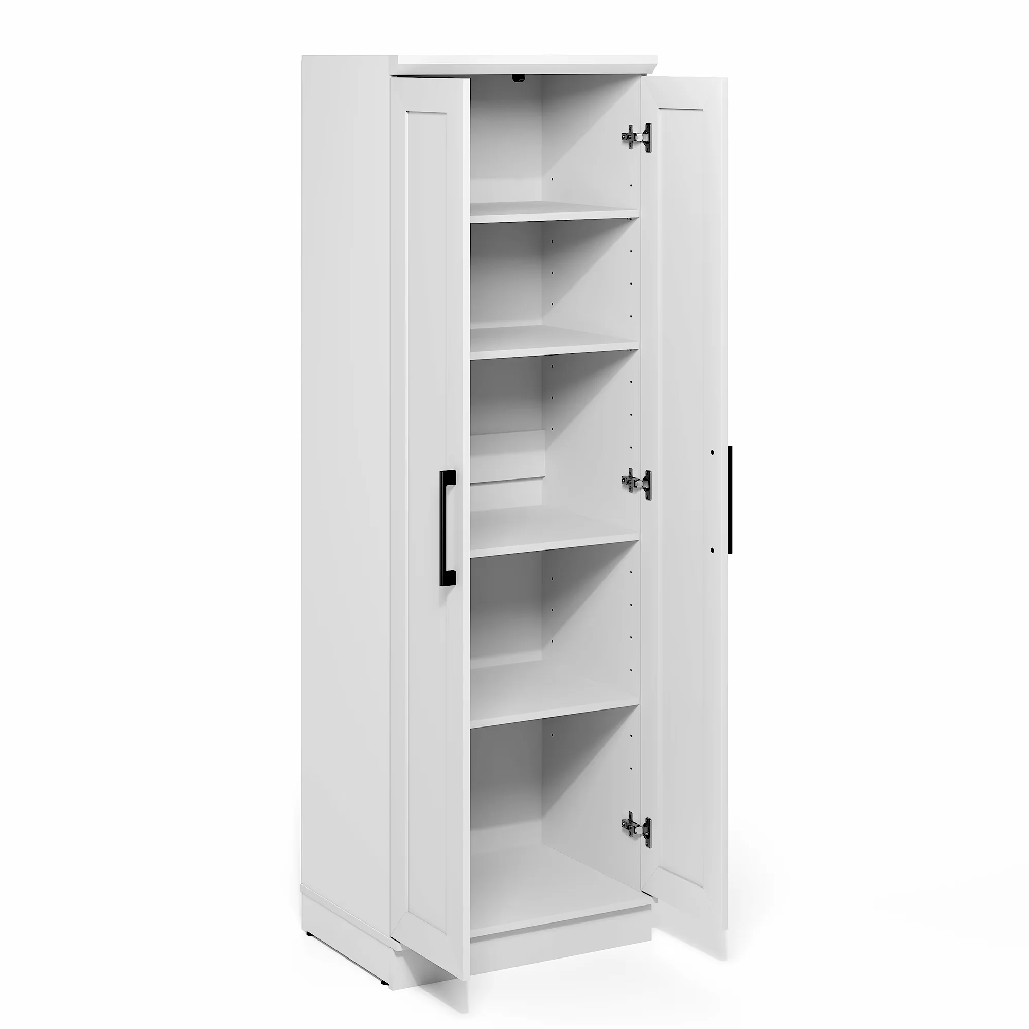 Kitchen Renovation Efficient with 23W, Modern, Adjustable Shelves - White Engineered Wood Model 2E2EE3