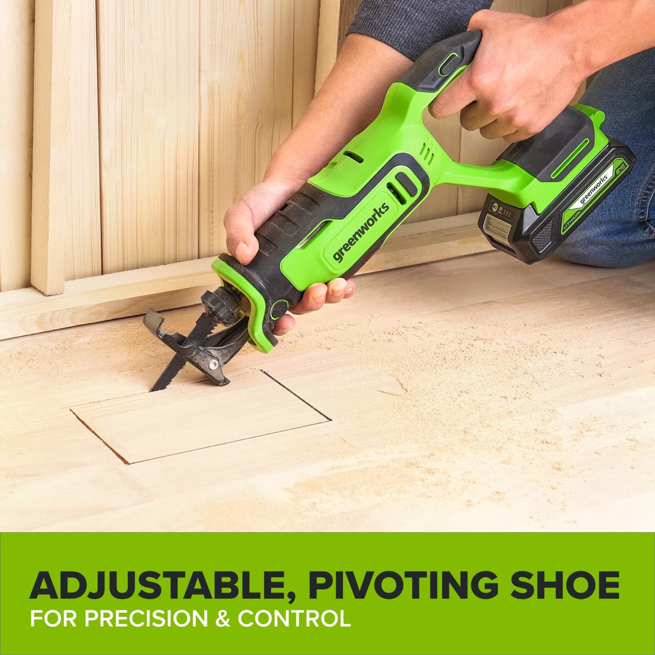 Professional Power Saw with Battery, 30W, 2Ah Battery - 24V - Satisfaction Guaranteed Model EDDE7D