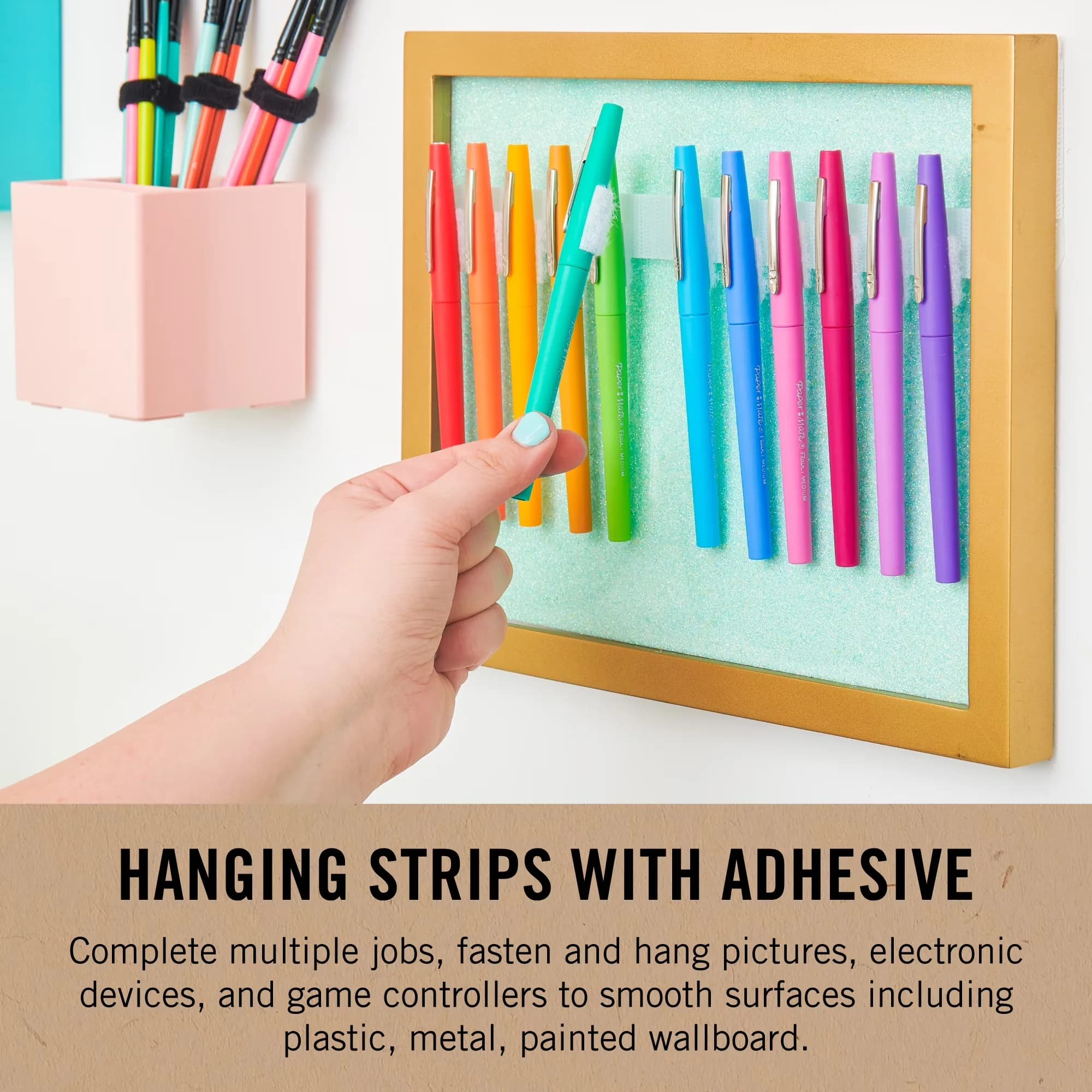 Fastener Sleek with Sustainable 30% Recycled Material, White, Cut Strips to Length - Metal;Plastic White Model 559274