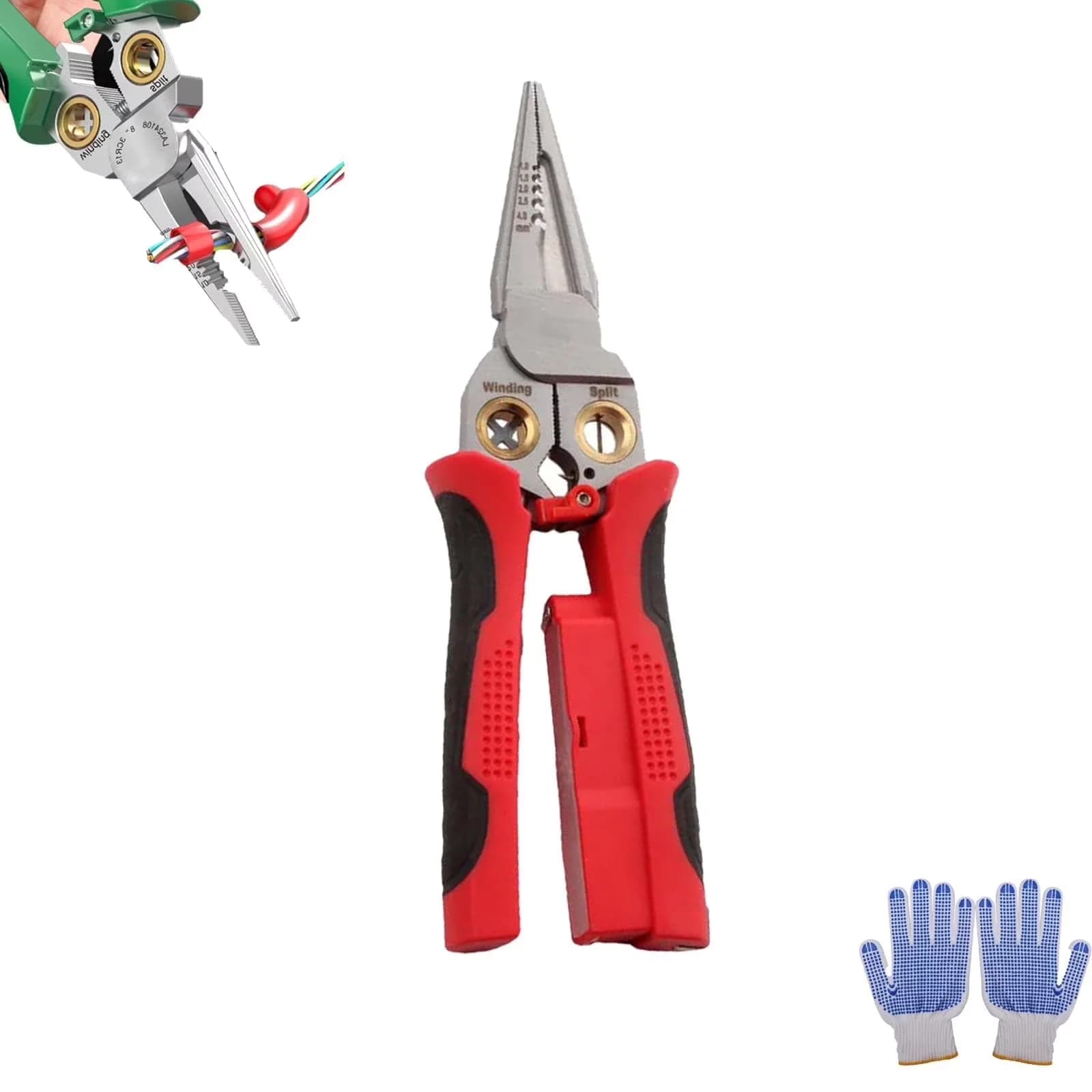 Versatile Woodworking with Adjustable, Pinzas De Electricidad - Gray 8 in 1 Model 12EE48
