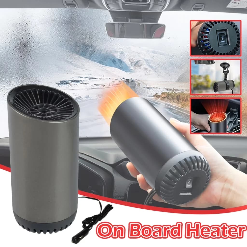 Compact Portable And Electric Space Heater with Battery, 12V, Heaters - Black for Indoor Model B2A004
