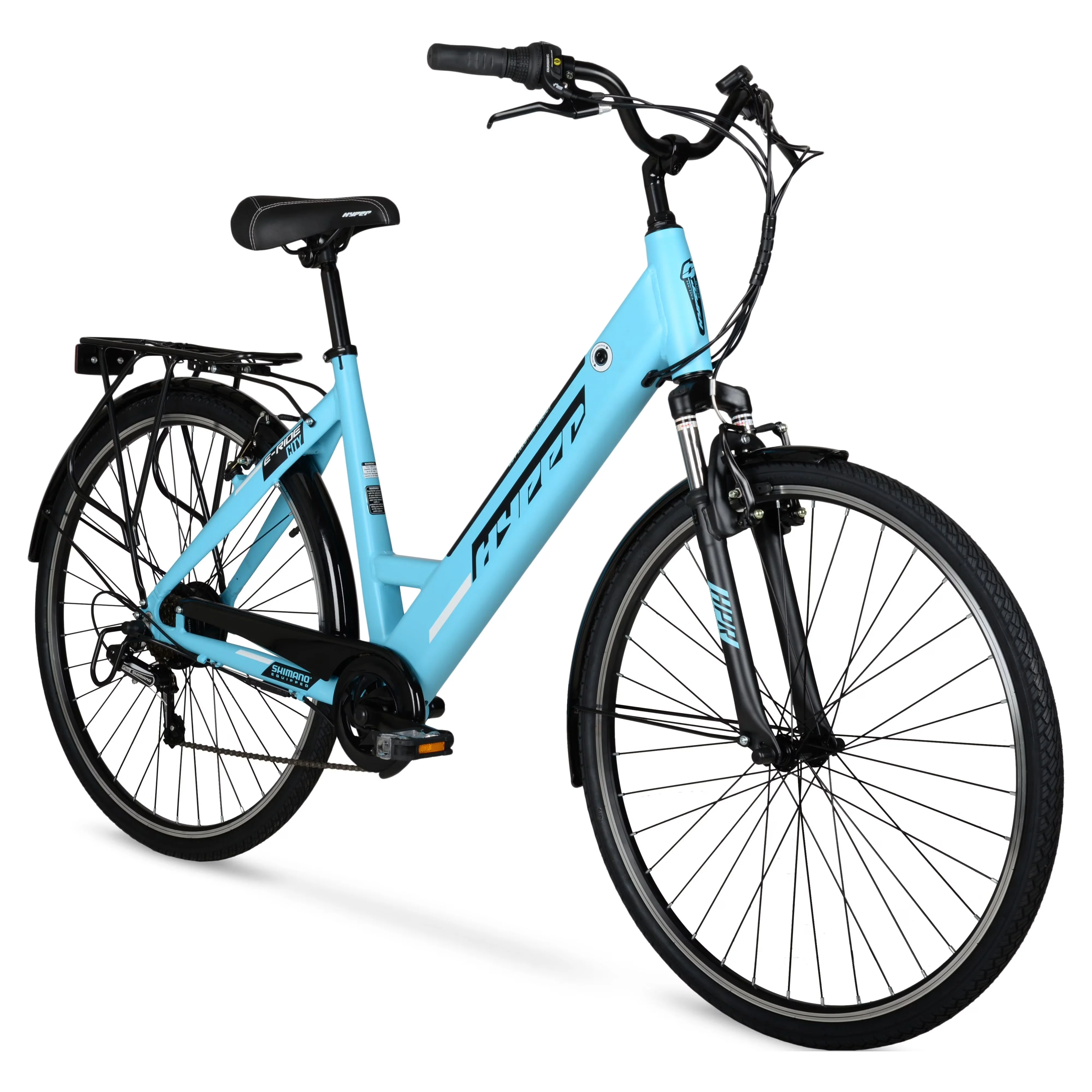 Electric Bike Classic with Battery, 250W, E-Ride 700C 36V Commuter E-Bike - Blue Model 24C681