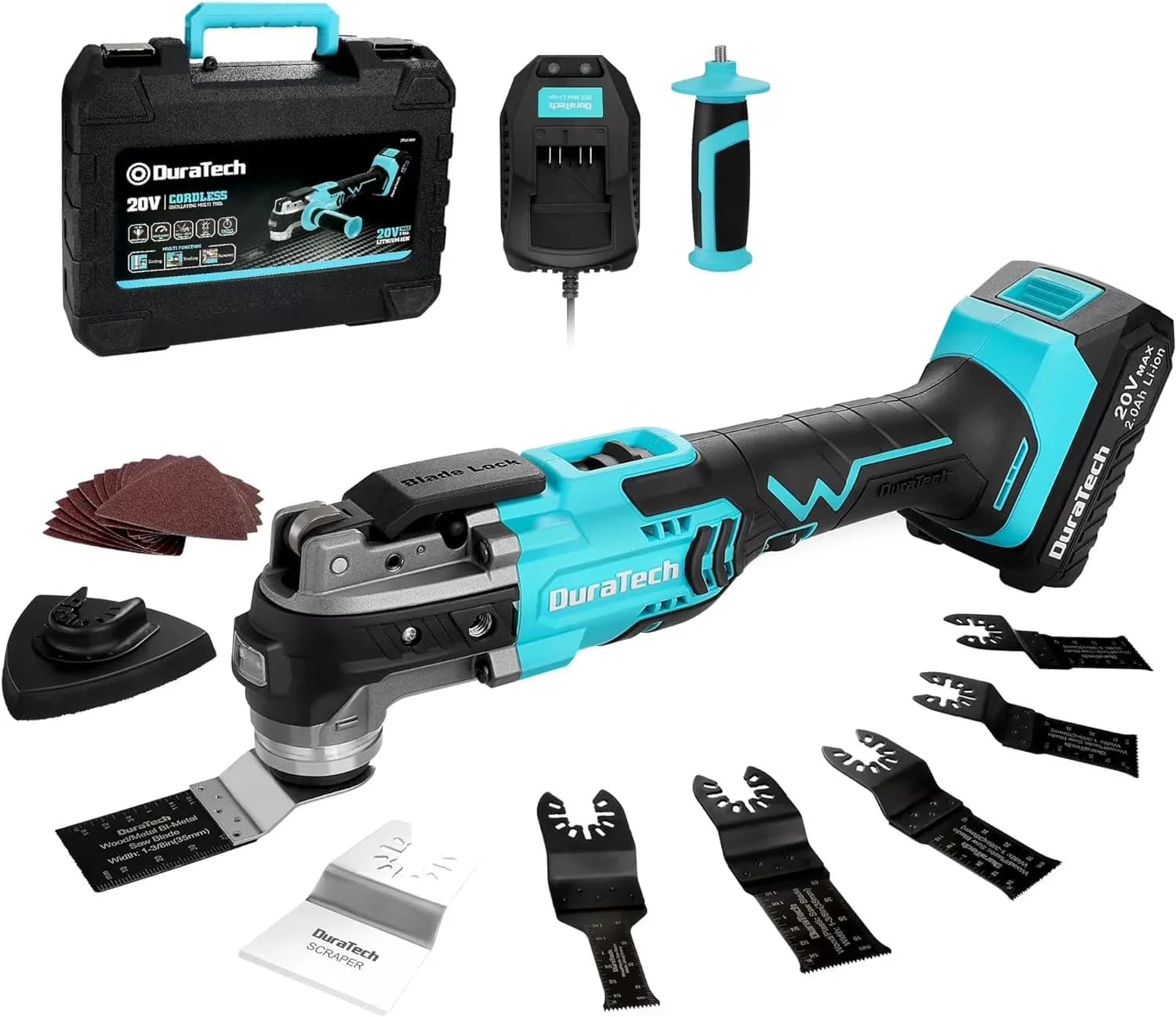 Modern Woodworking with Battery, 20V, Cordless Oscillating Tool - Black Model C50B70