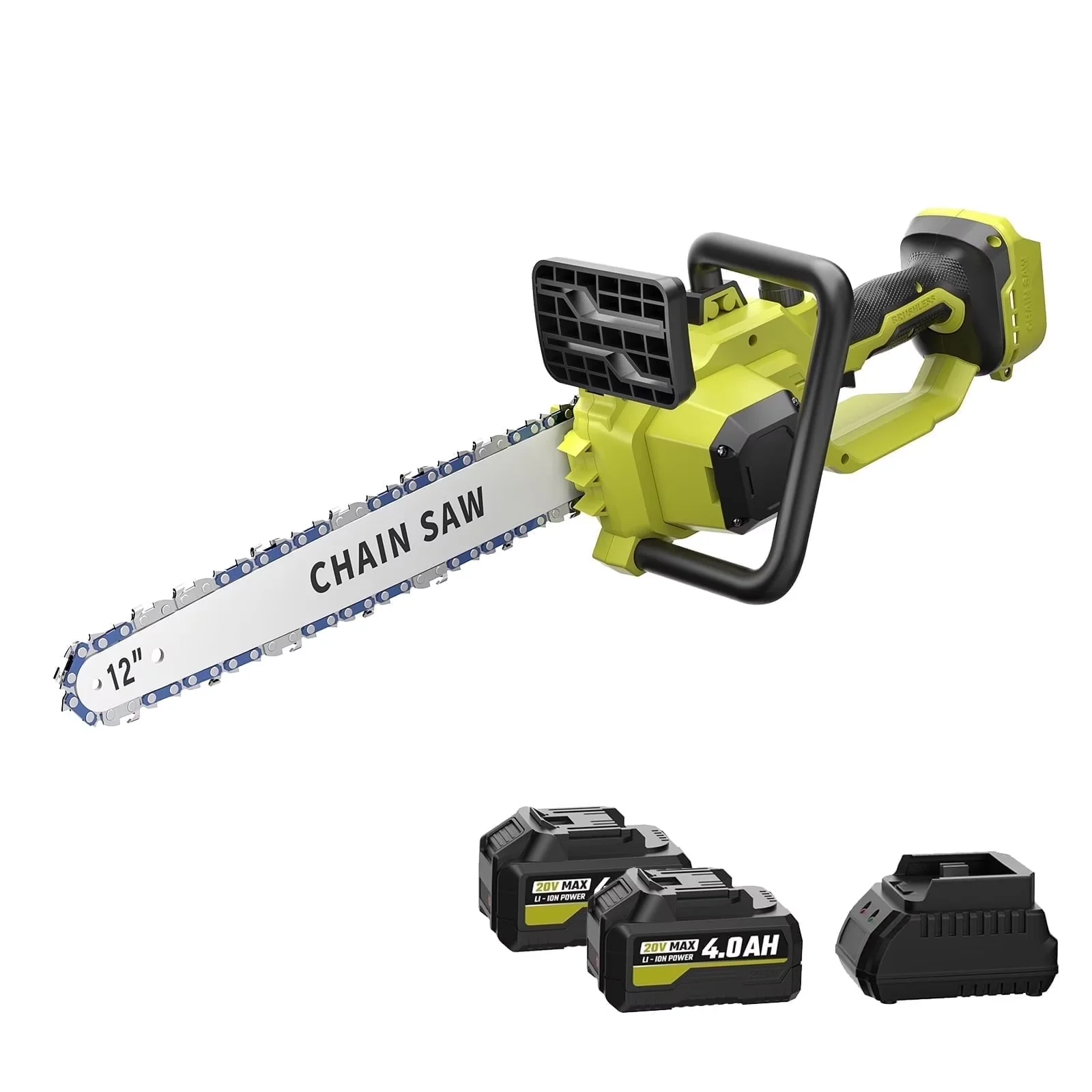 Professional Chainsaw with Battery, Automatic Chain Oiler, 12” Mini - Commercial Quality Model 71F5C8