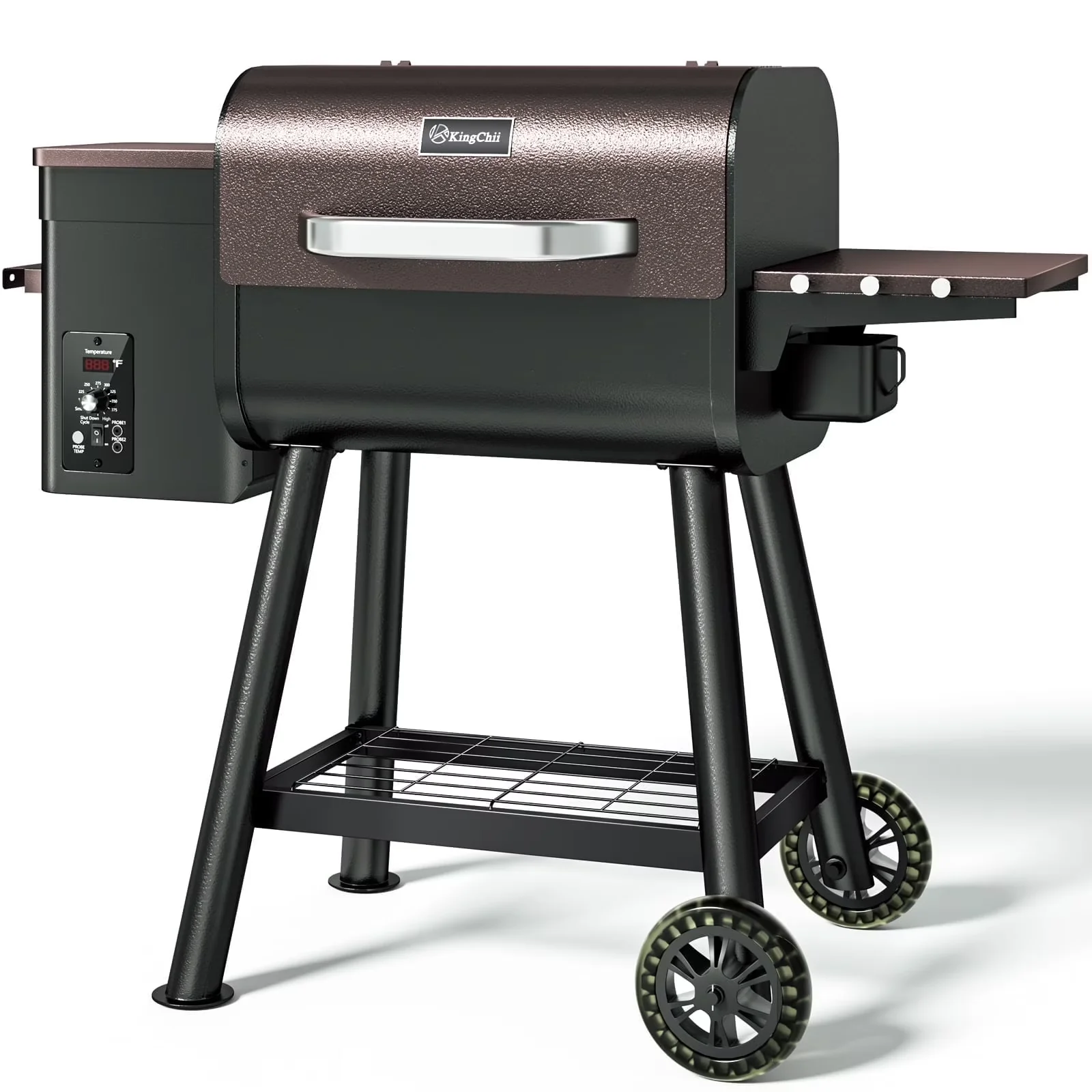 Smoker Modern with Digital Temperature Control, PID Temperature Control, ▶KEY FEATURES: - Brown Steel for Outdoor, Camping Model E68120