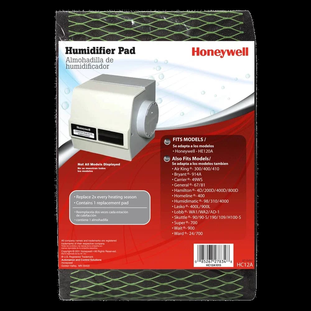 Humidifier Compact with /C Whole House Pad - Paper HC12A1015 - Space-Saving Design Model B80549