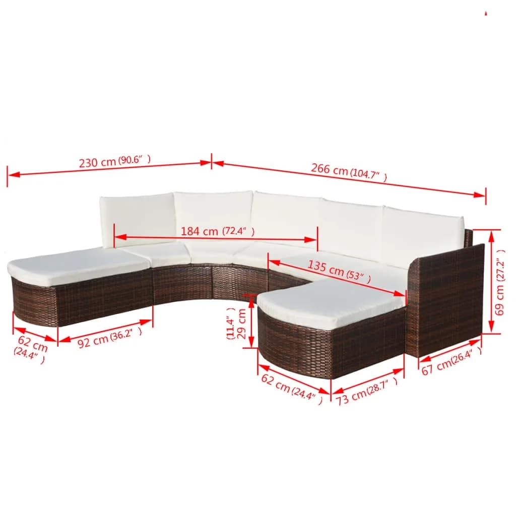 Durable Outdoor Sofas Sectional with Waterproof, Modern, Weather-Resistant - Pe Rattan, Powder-Coated Steel Grey Model DD5510
