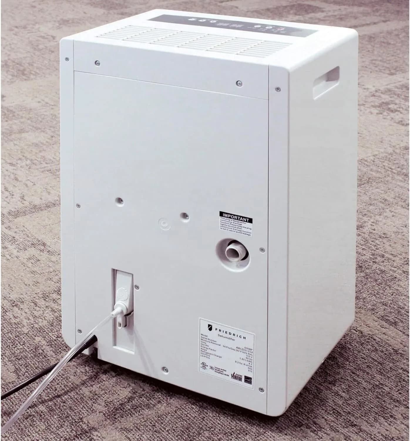 Essential Dehumidifier with Energy Efficient, Automatic Shut-Off - White Model 4D6817