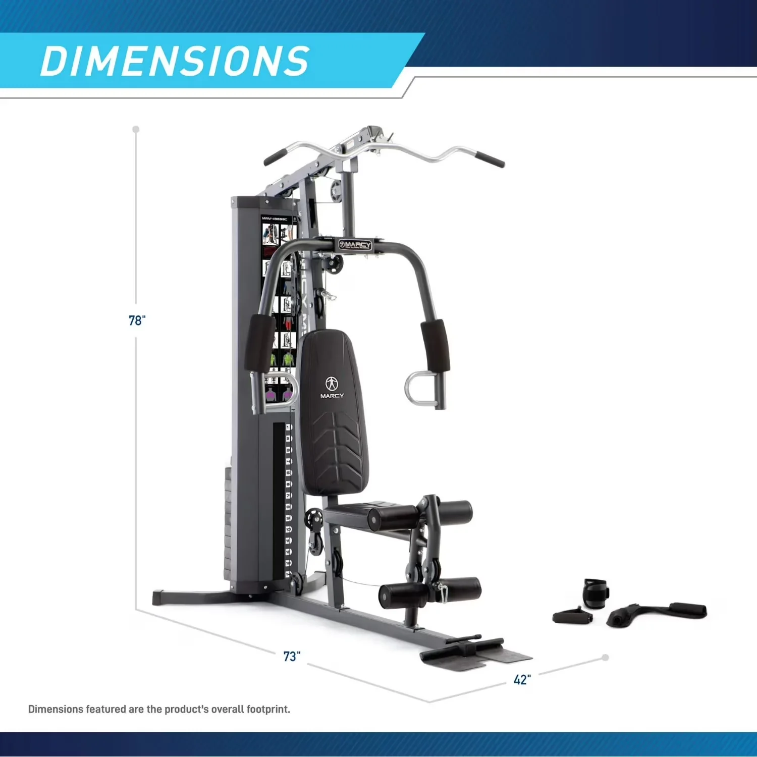 Innovative Home Gym with Dual-Action Press Arms, Ab Attachment, Total Leg Developer - Model 0A7196