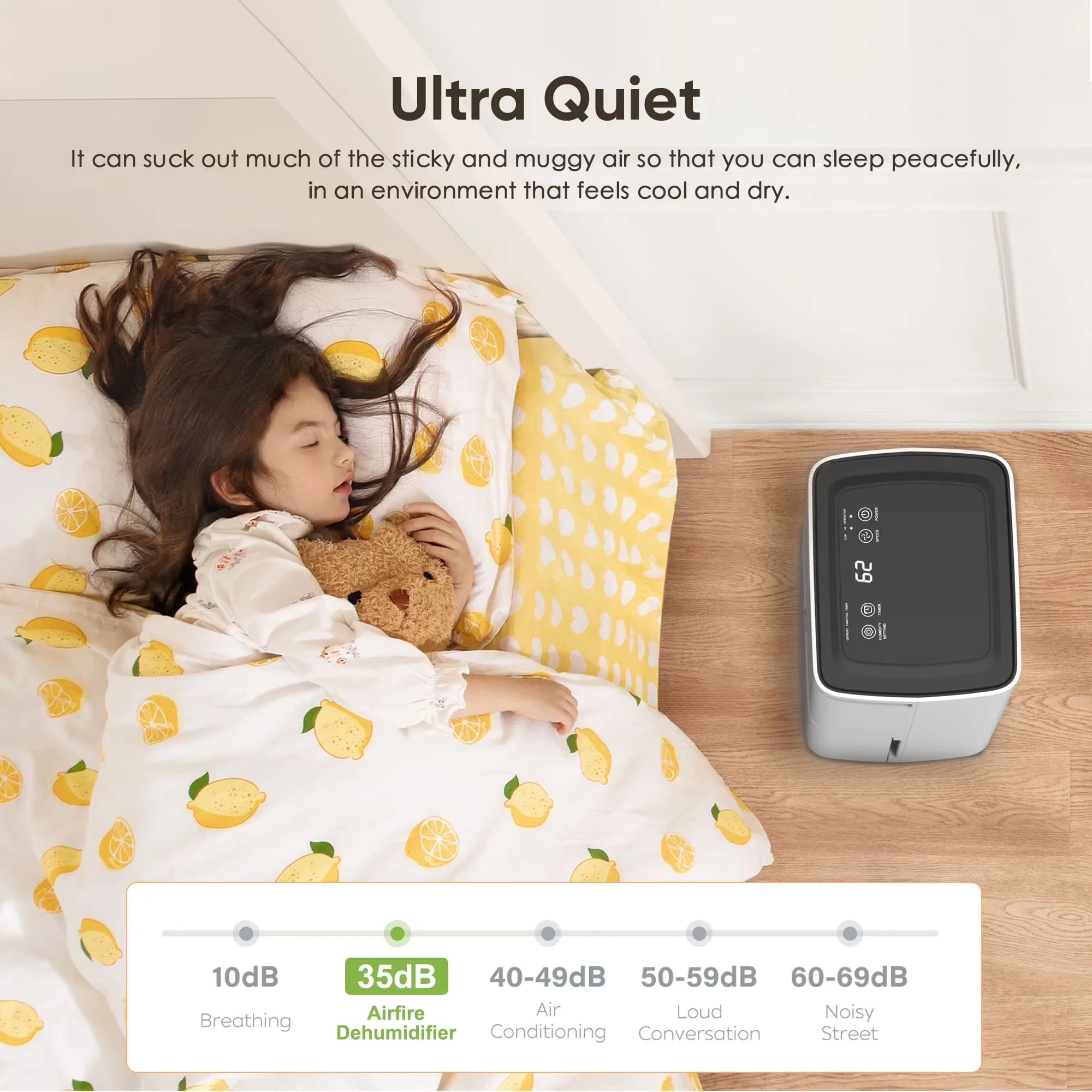 Premium Dehumidifier with Automatic Shut-Off, Overflow Protection, 12 Pint Dehumidifiers - Model 607468