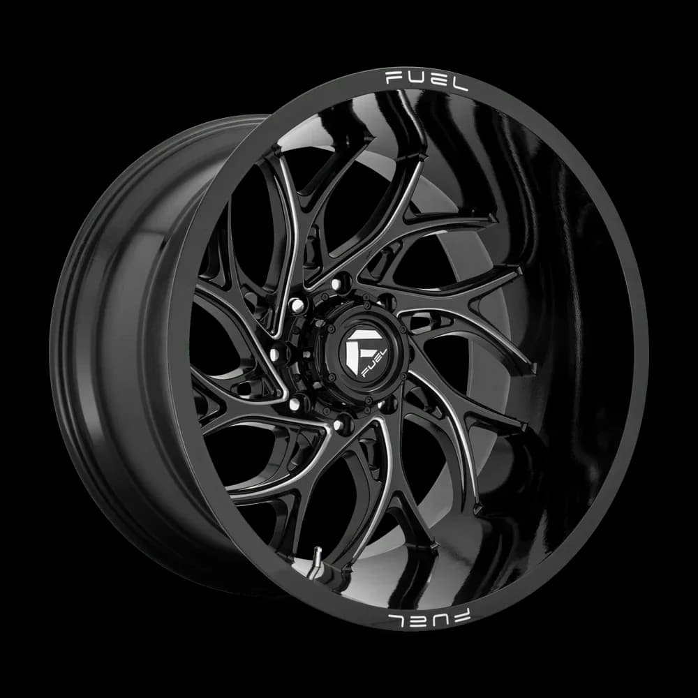 Quality Wheels And Rim - Aluminum Black D741 - Standard Series Model EB38EC