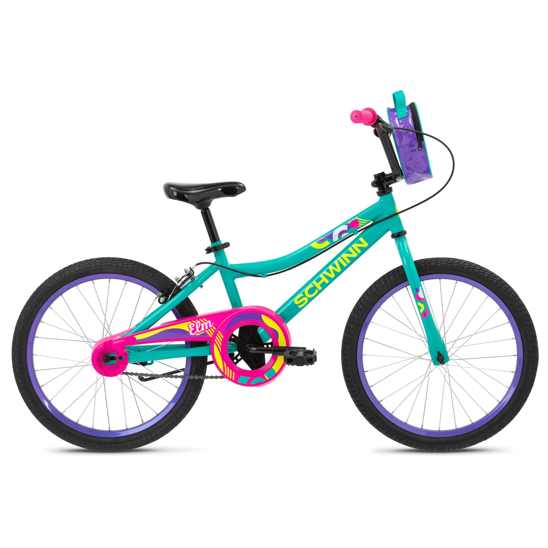 Quality Kids Bike with Adjustable Seat Height, 20- Inch Wheel, Elm - Teal Model B7BA80