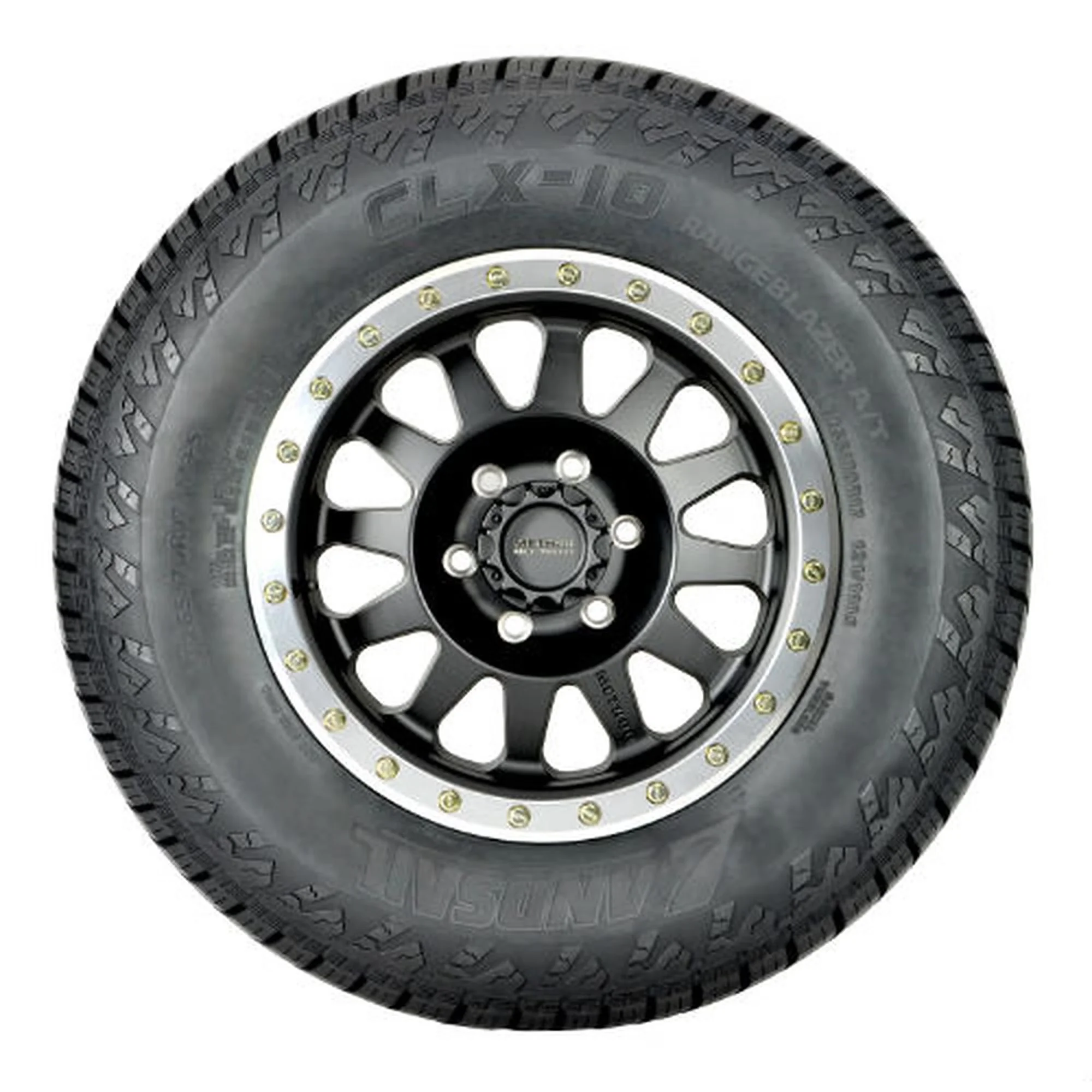 Compact Truck Tire with Fits Multiple Makes And Models, Sidewall style: Black Sidewall, Tread grooves easily shed mud and debris - Model 6AF2E5