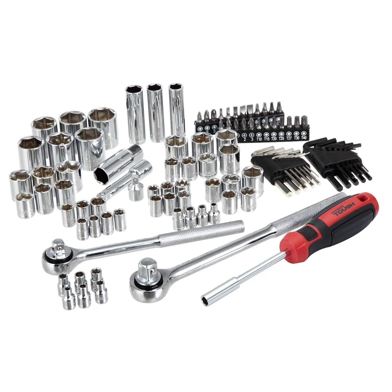 Innovative Hand Tool Set with Adjustable, 1/2 inch Drive Socket - Black 1/4 in Model 3C4A72