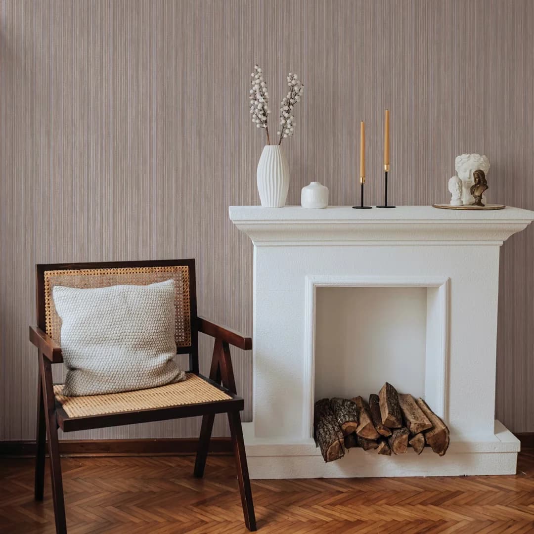 Stylish Wallpaper with Removable, Easy To Clean, 20.5" x 16.5' - Vinyl Off-White Model 55AFBE