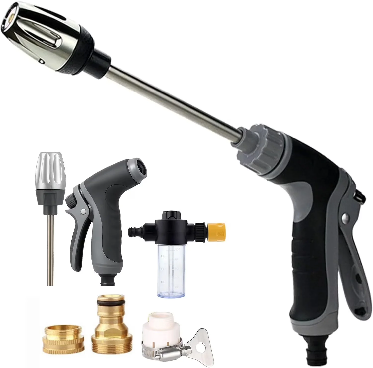 Durable Pressure Washer with Battery, Rotating spray, convenient and fast., Four Connectors,suitable - Model 257715