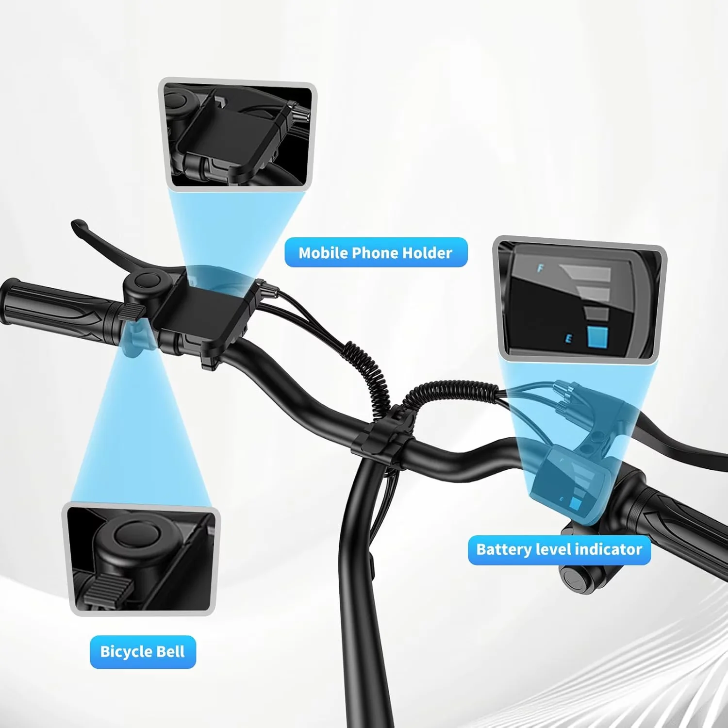 Stylish Scooter with 900W, Foldable, Electric - High Carbon Steel White Model 641B12