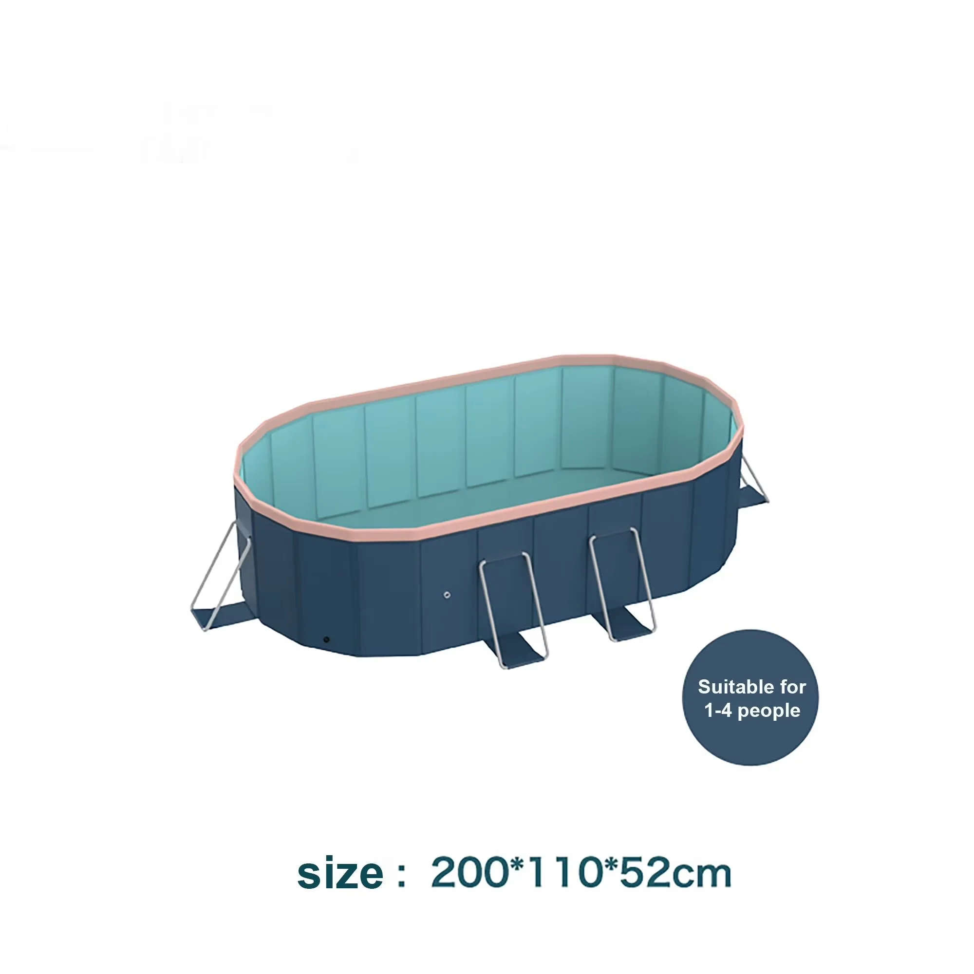 Innovative Inflatable Pool with Round Pool,, Rectangular Pool,, suitable - Blue-Gray 3 for Outdoor, Patio Model 8DB6E2