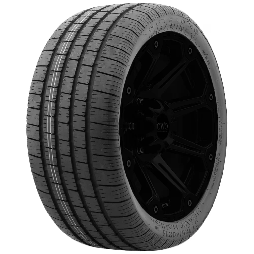 Premium Trailer Tire with Black Wall Sidewall - 65R17 - Ergonomic Design Model DA0C68