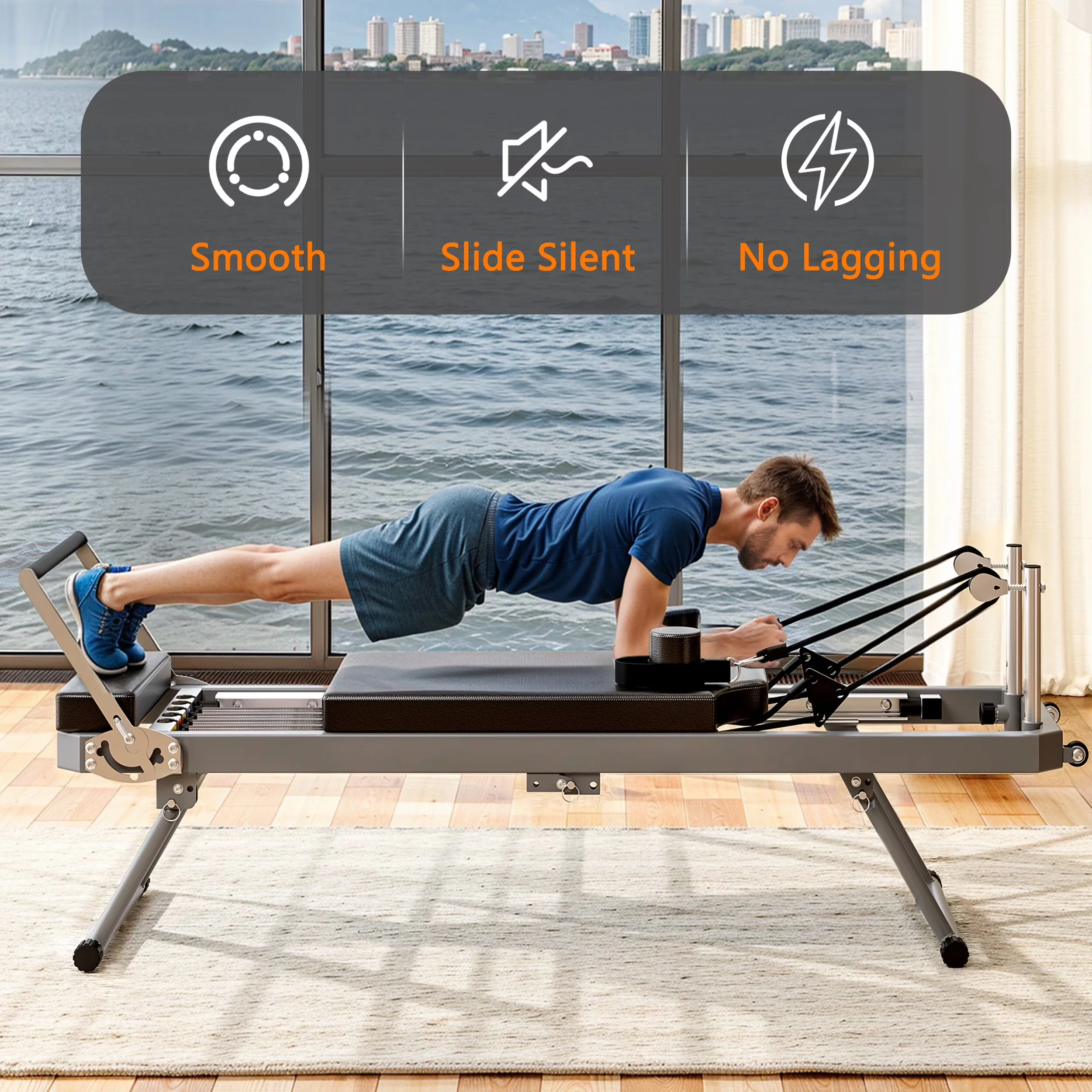 Essential Home Gym Accessory with Heavy Duty, Multi-functional Fitness Equipment, Fitness Equipment - Black#104 Iron Model 3D4D73