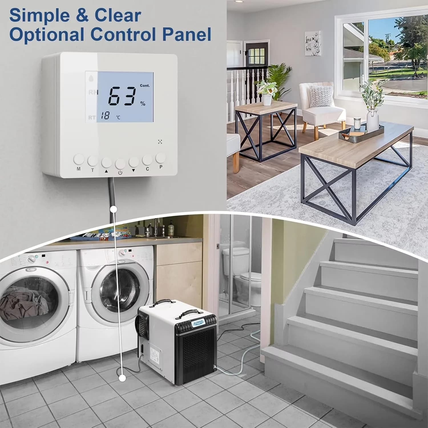 Efficient Dehumidifier with Remote Controlled, Automatic Defrost Control, Energy Efficient - White Model 3D2AAB