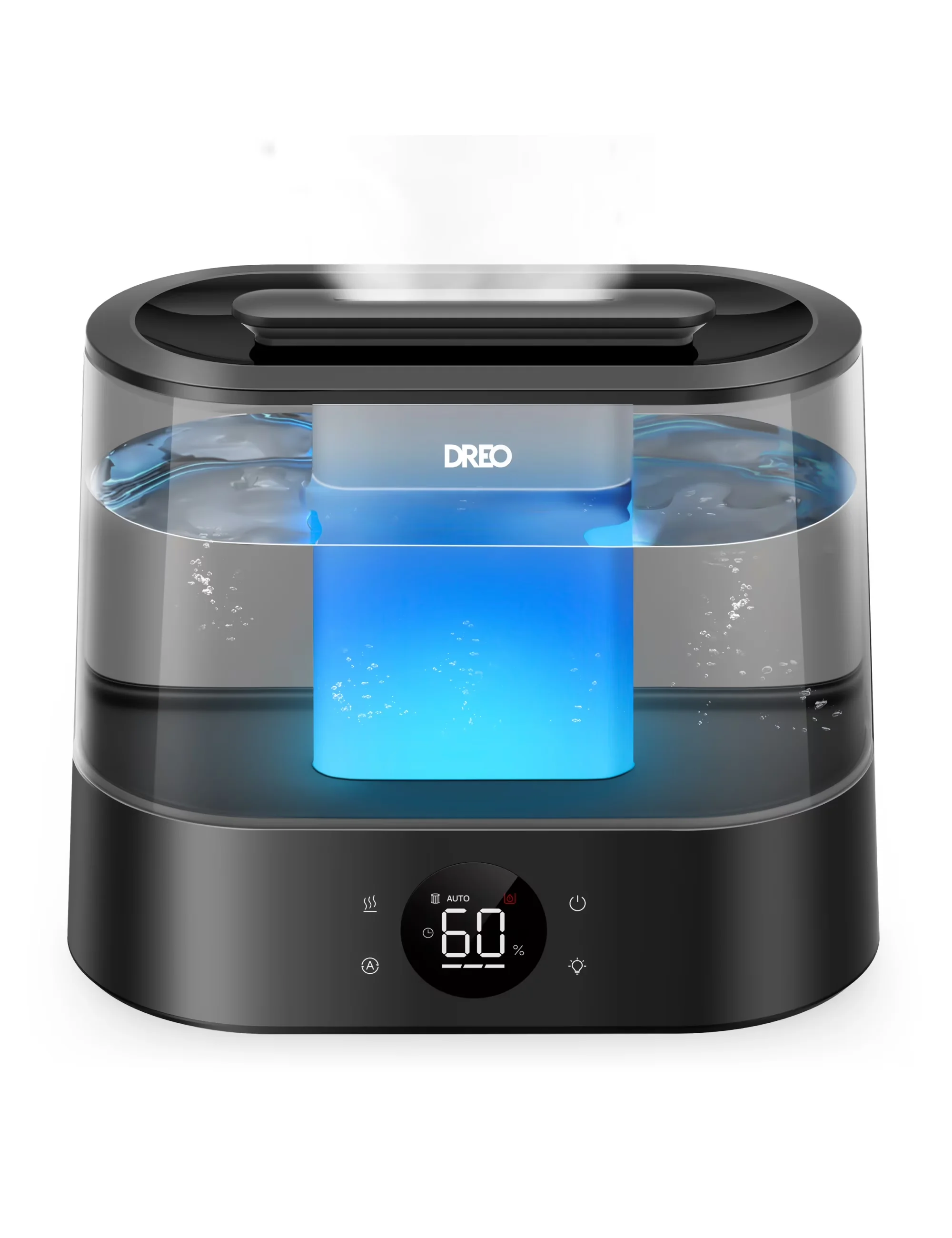 Quality Humidifier with Oil Diffuser, 1.06 gal Cool Mist, Night Light - Black for Large Model 05BF1B
