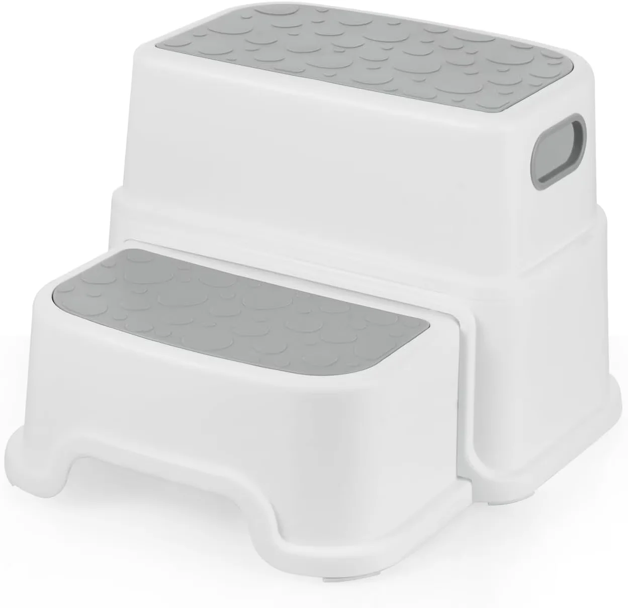 Modern Ladders And Step Stool with Anti-Slip, 2 Anti-Slip, Kids Tool - Pvc Gray for Kitchen, Bathroom Model 01B7A4