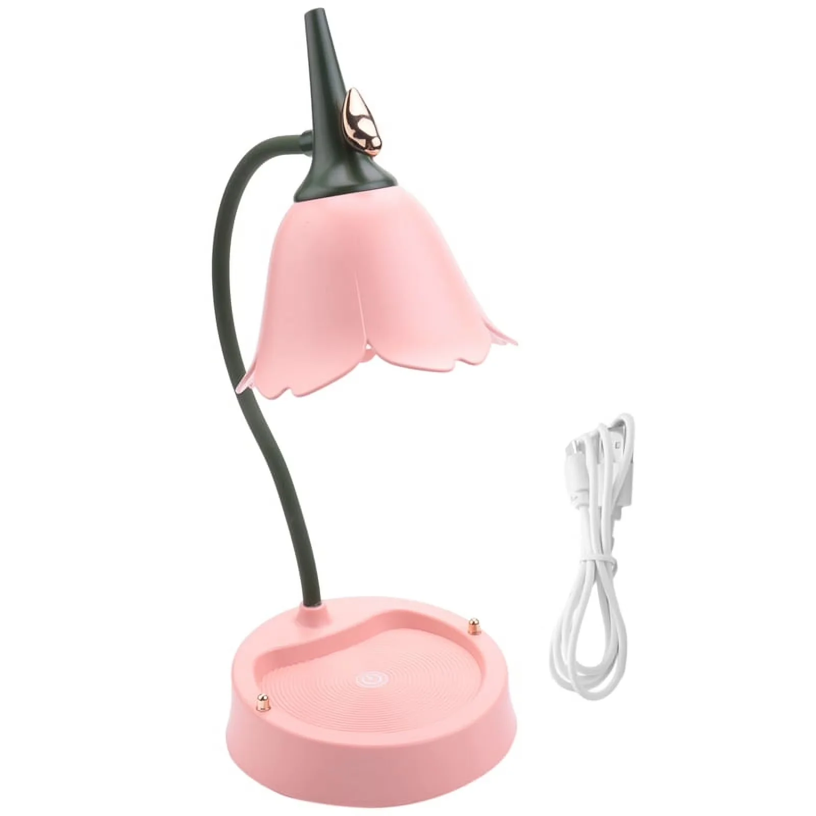 Innovative Desk Lamp with LED, Battery, Dimmable - Abs/Pp Pink Flower - Essential Collection Model 6F27C4