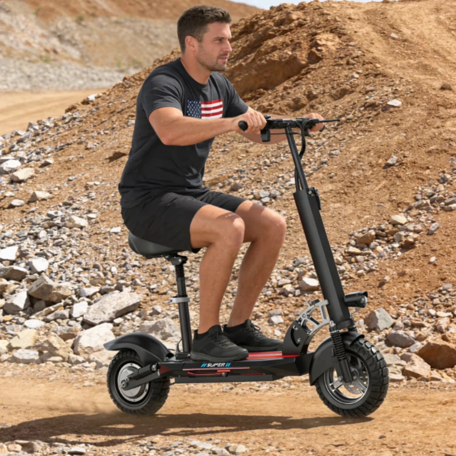 Professional Scooter with 1200W, 48V, Foldable - Synthetic Steel - Residential Grade Model F70BAD