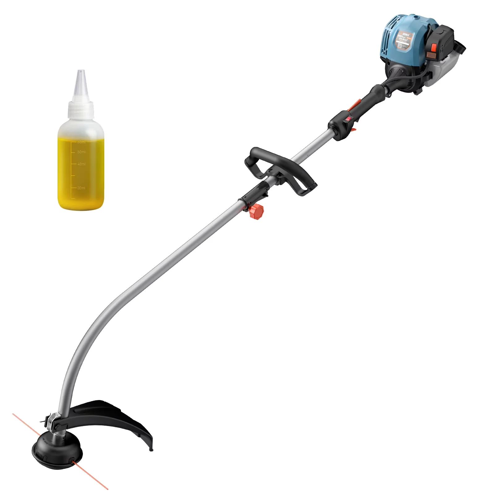 Quality String Trimmer with Brushless, 17.7" 26.5cc 4-Cycle Gas Weed Eater - Model 2B3CB2