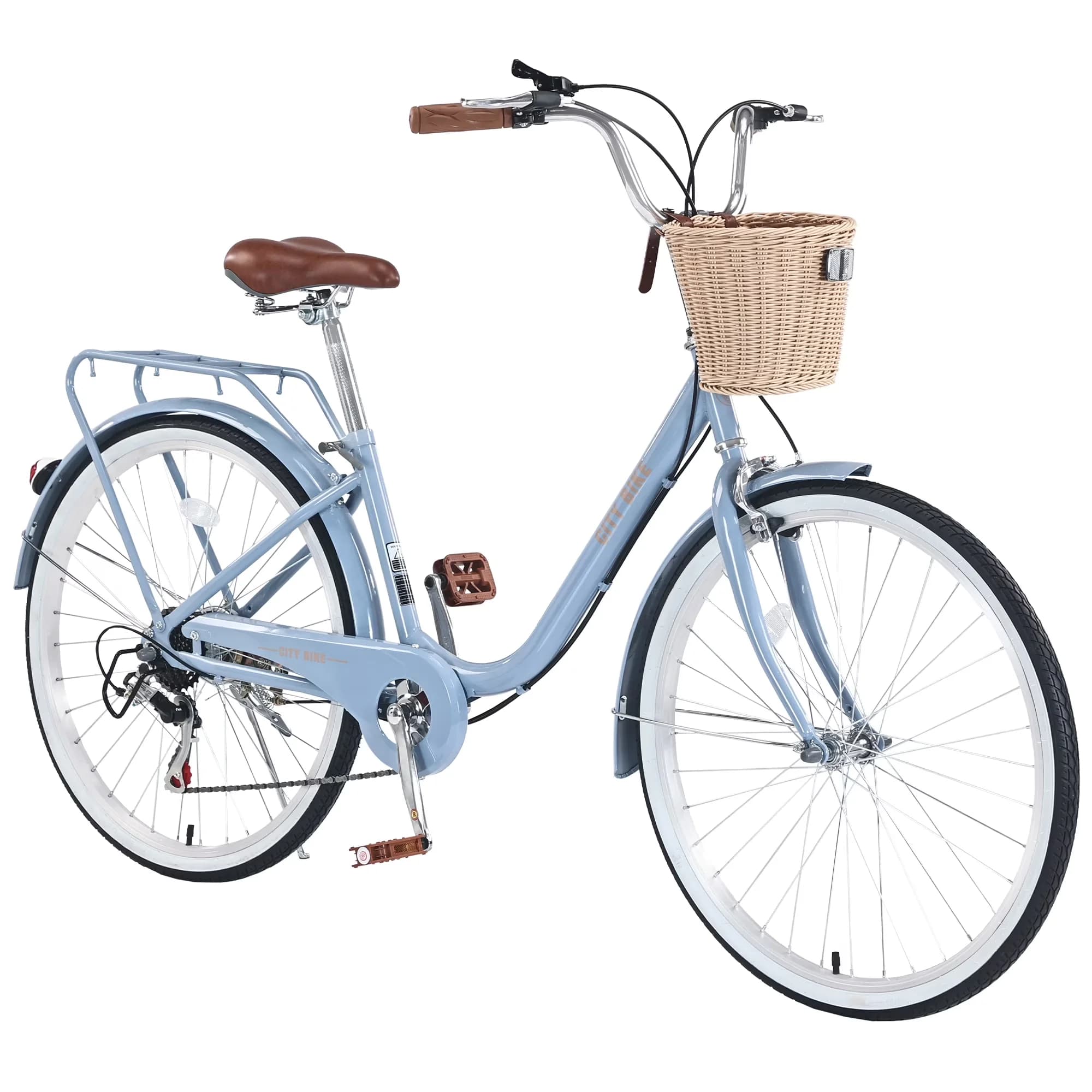 Cruiser Bike Versatile with Lightweight, Adjustable Speed, Adjustable Seat Height - Blue Model 6714BB