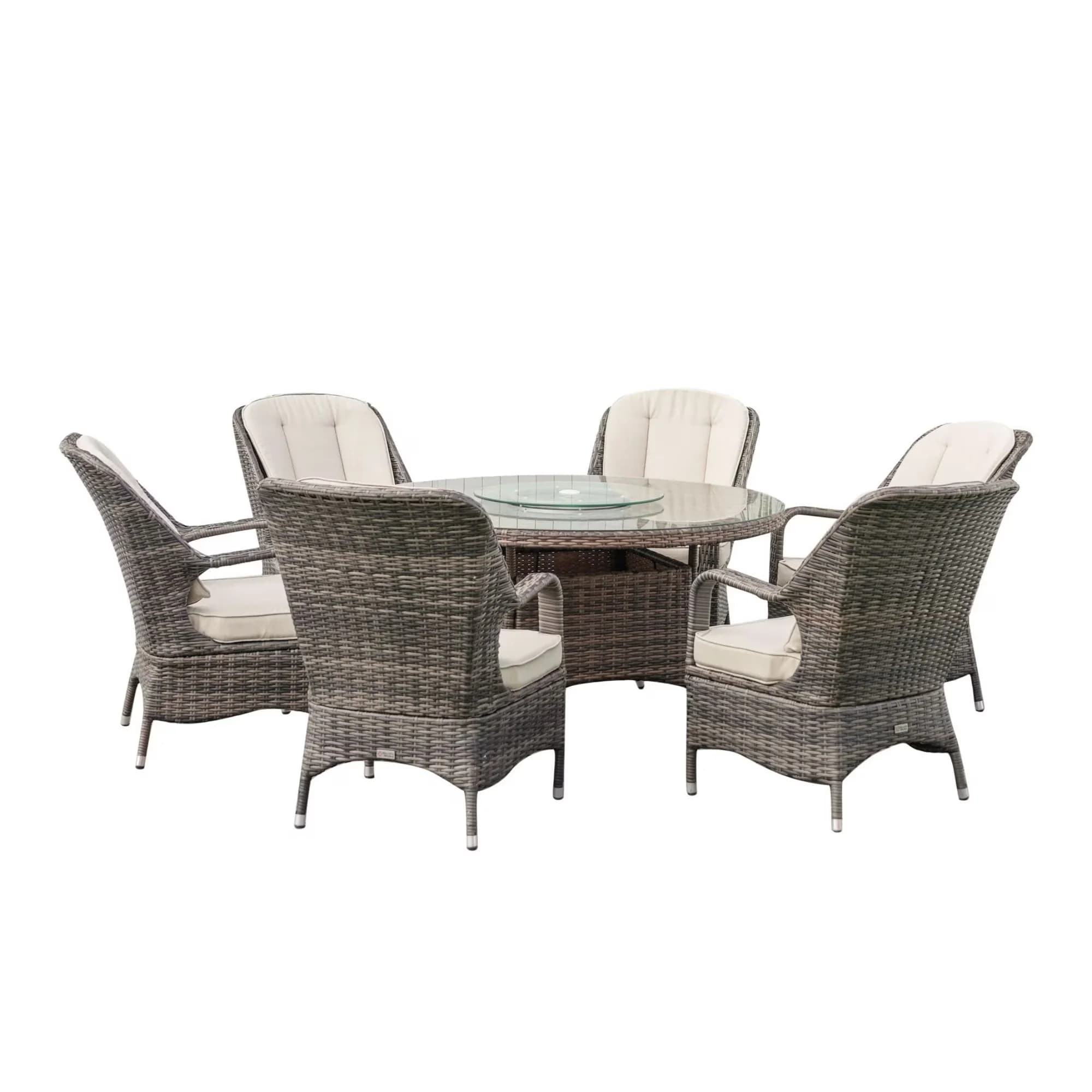 Premium Patio Dining Set with Contemporary, Brown - Brown Elegant for Multiple Applications Model 69EBBF